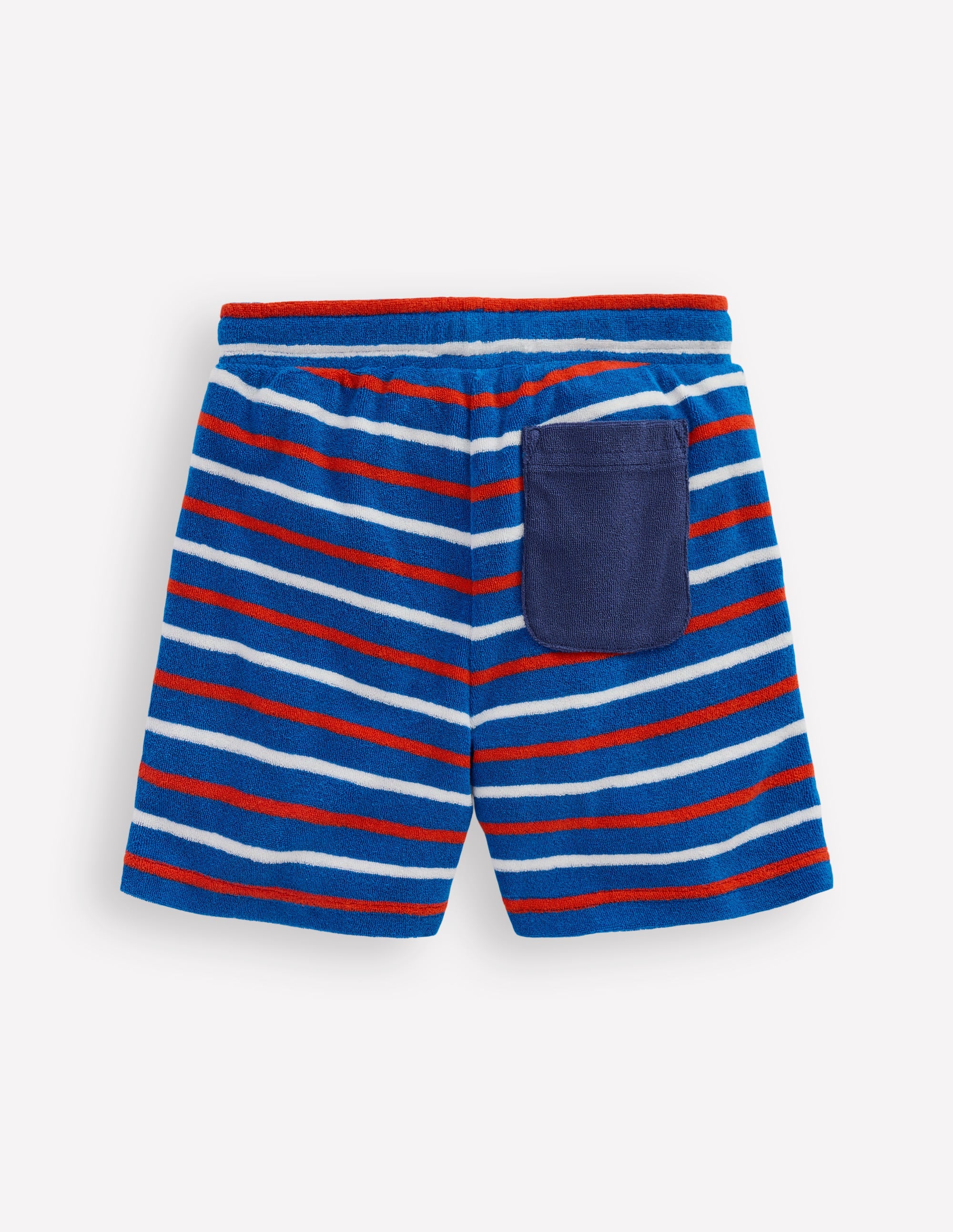 Frottee-Shorts-Blau Streifen - Image 2
