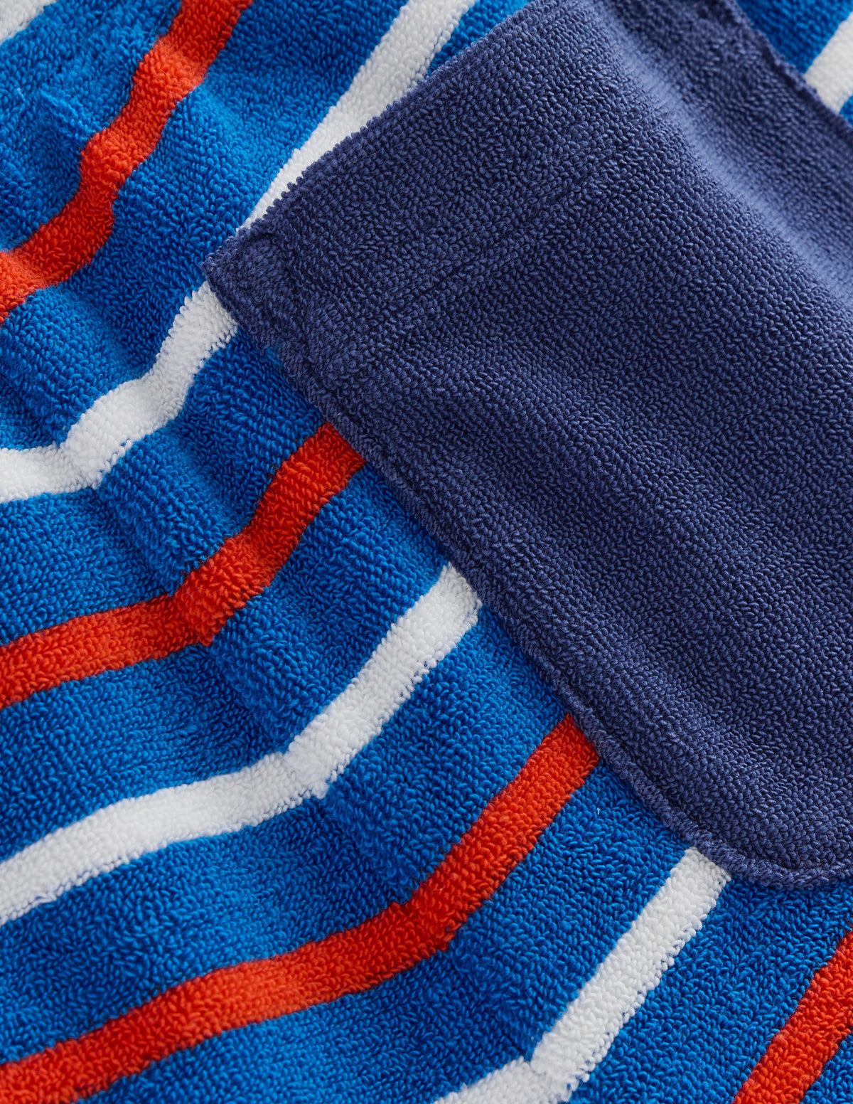 Frottee-Shorts-Blau Streifen - Image 3