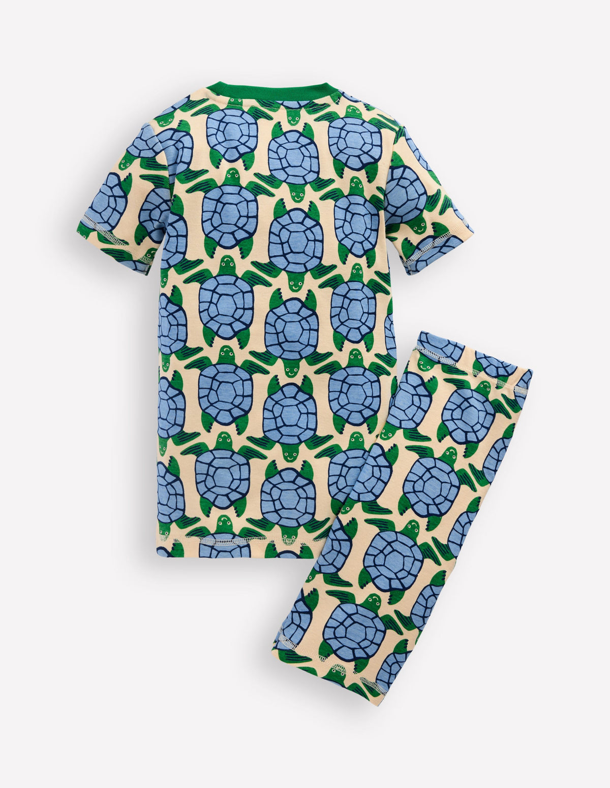 Pyjama court douillet-Tortues blanc calicot - Image 2