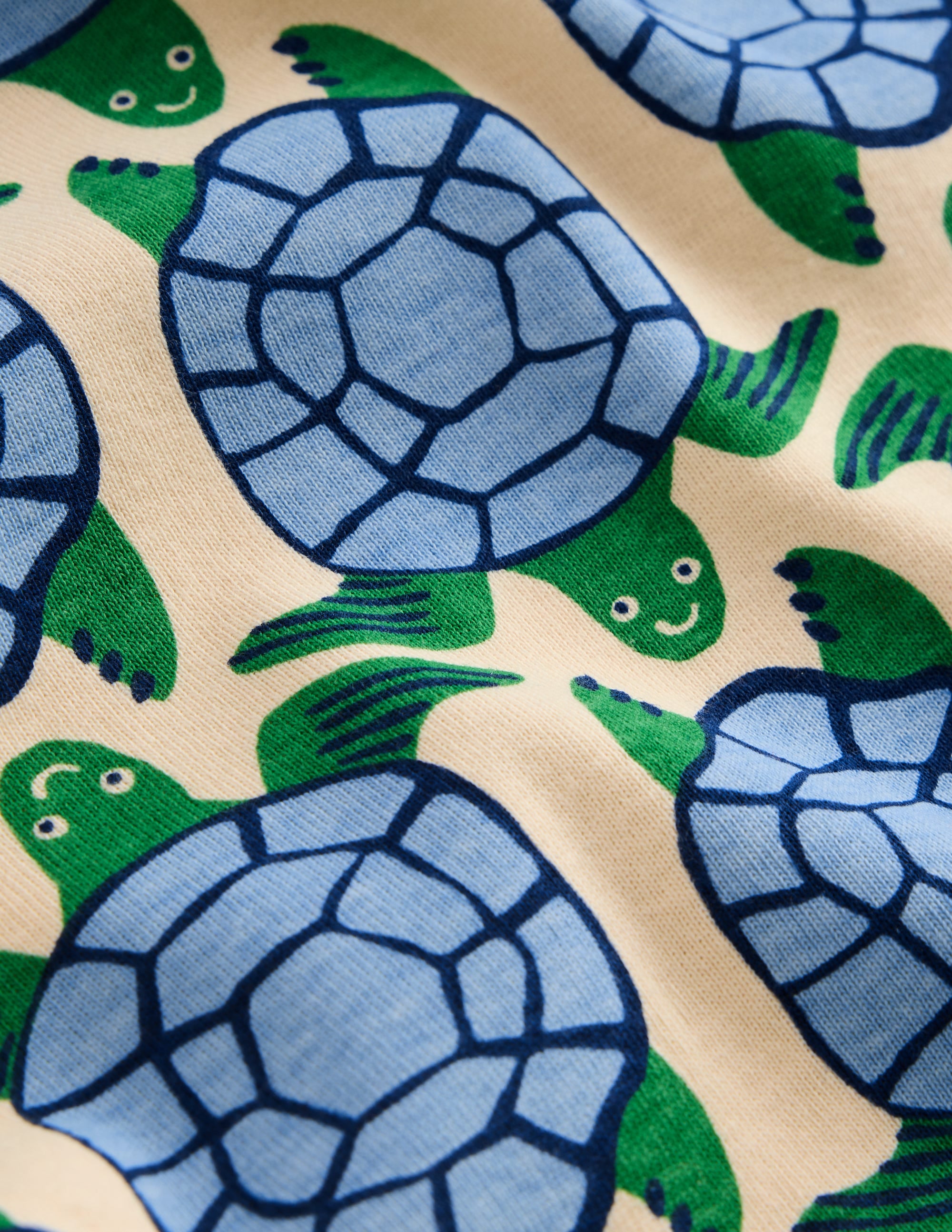 Pyjama court douillet-Tortues blanc calicot - Image 3