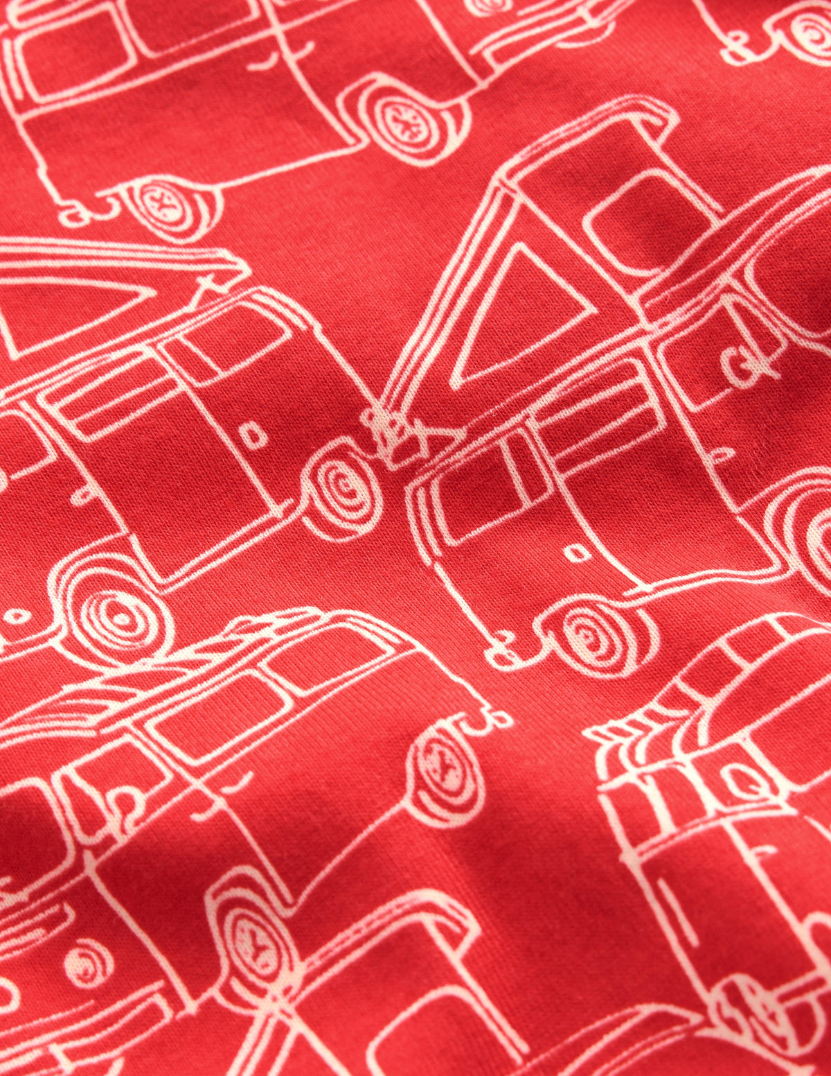 Snug Short John Glow Pyjamas-Red Van-3