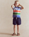 T-Shirt mit Batikmuster-Bunt