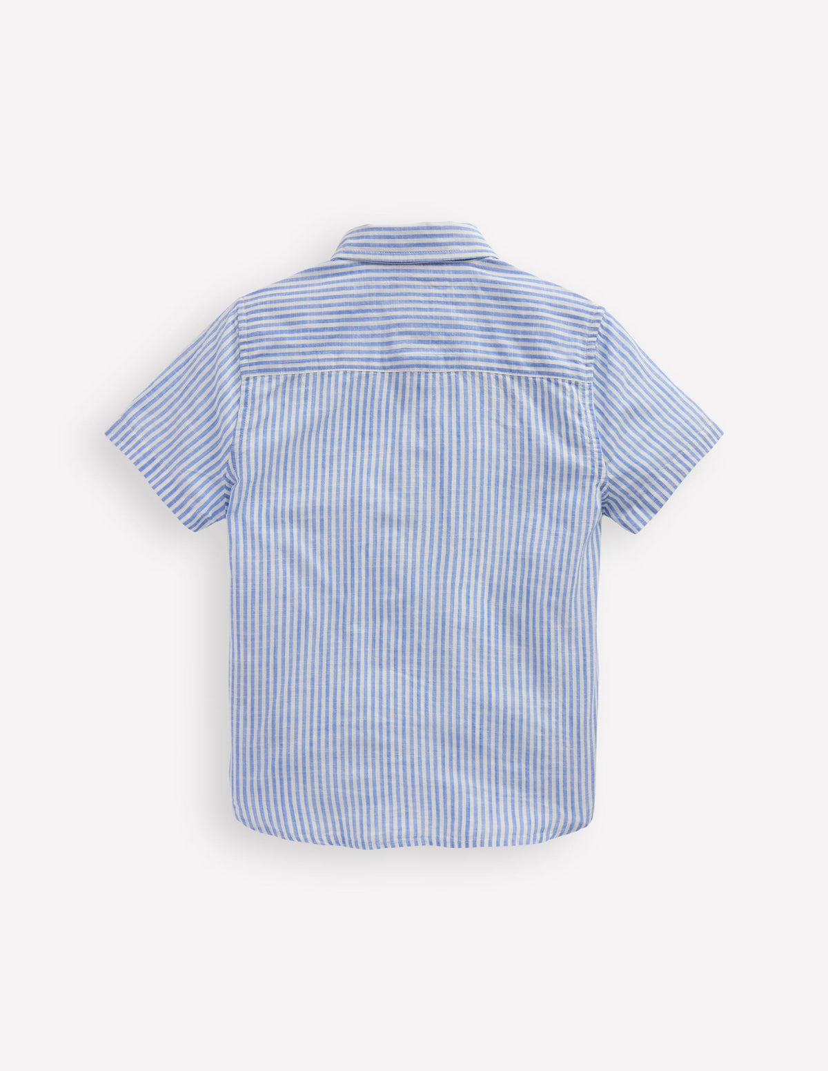 Embroidered Short Sleeve Shirt-Sea Side Embroidery-2