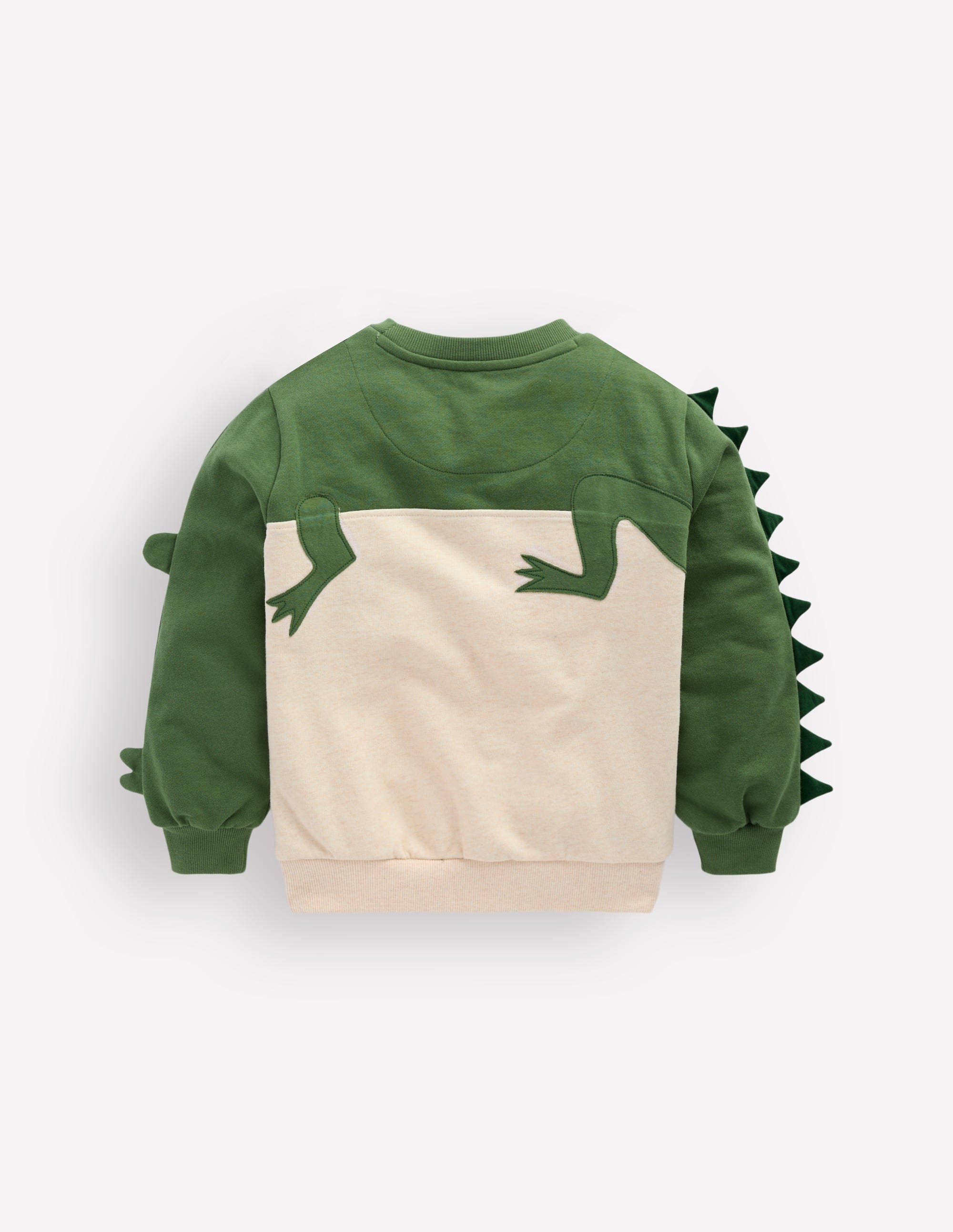 Sweatshirt mit 3D-Tiermuster-Krokodilleder-Optik - Image 2