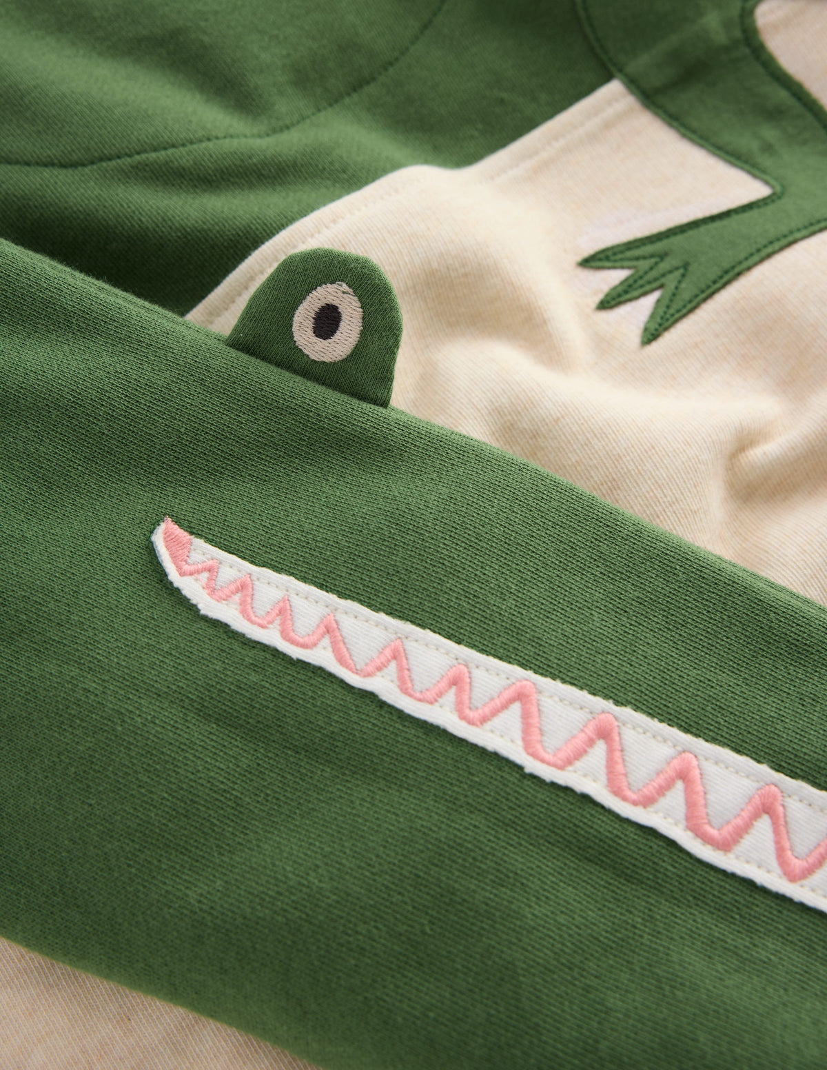 Sweatshirt mit 3D-Tiermuster-Krokodilleder-Optik-3