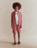 Veste en sergé-Rouge Vichy