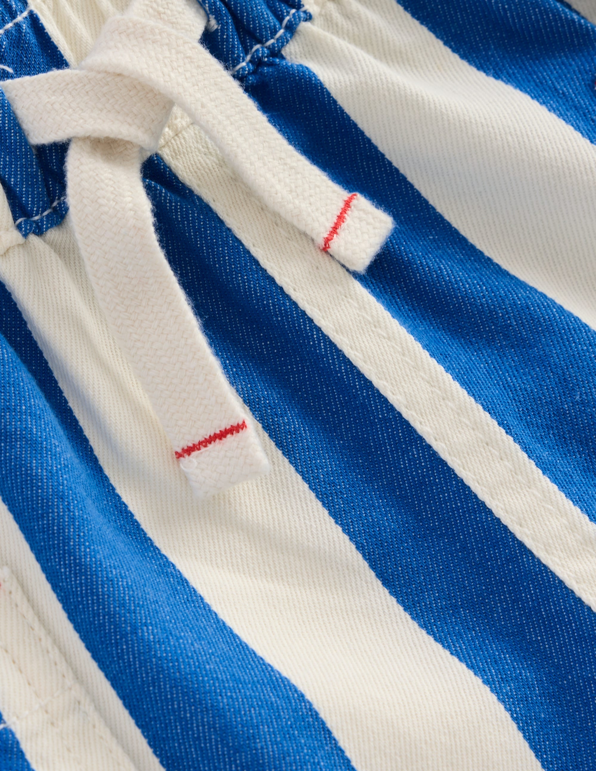 Baumwollshorts mit Tasche-Blau Streifen - Image 3