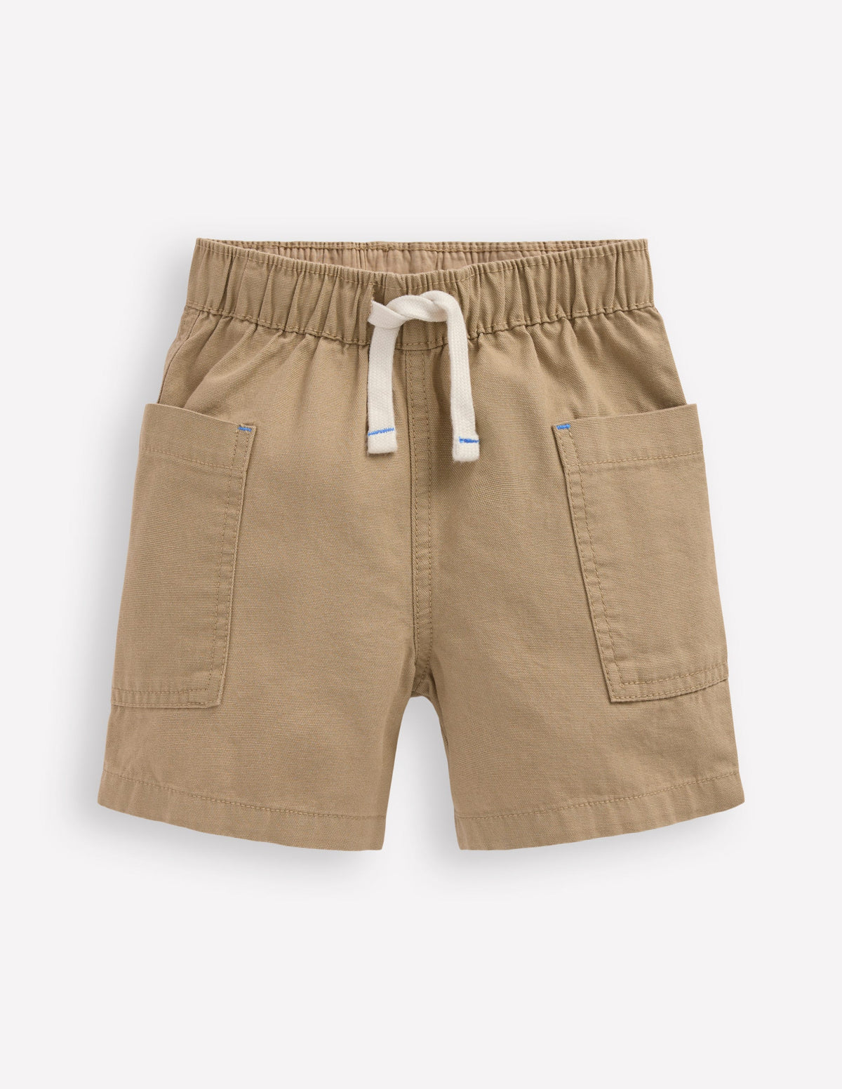 Baumwollshorts mit Tasche-Macadamia-1