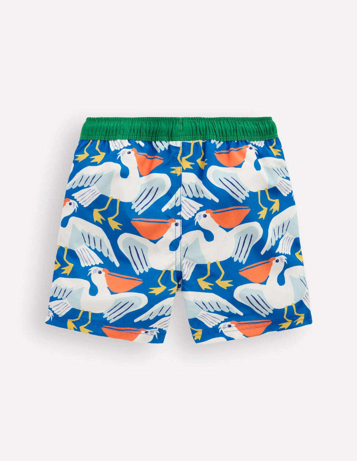 Badeshorts-Eisvogelblau Pelikane-2