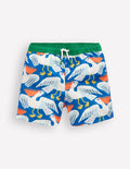 Badeshorts-Eisvogelblau Pelikane