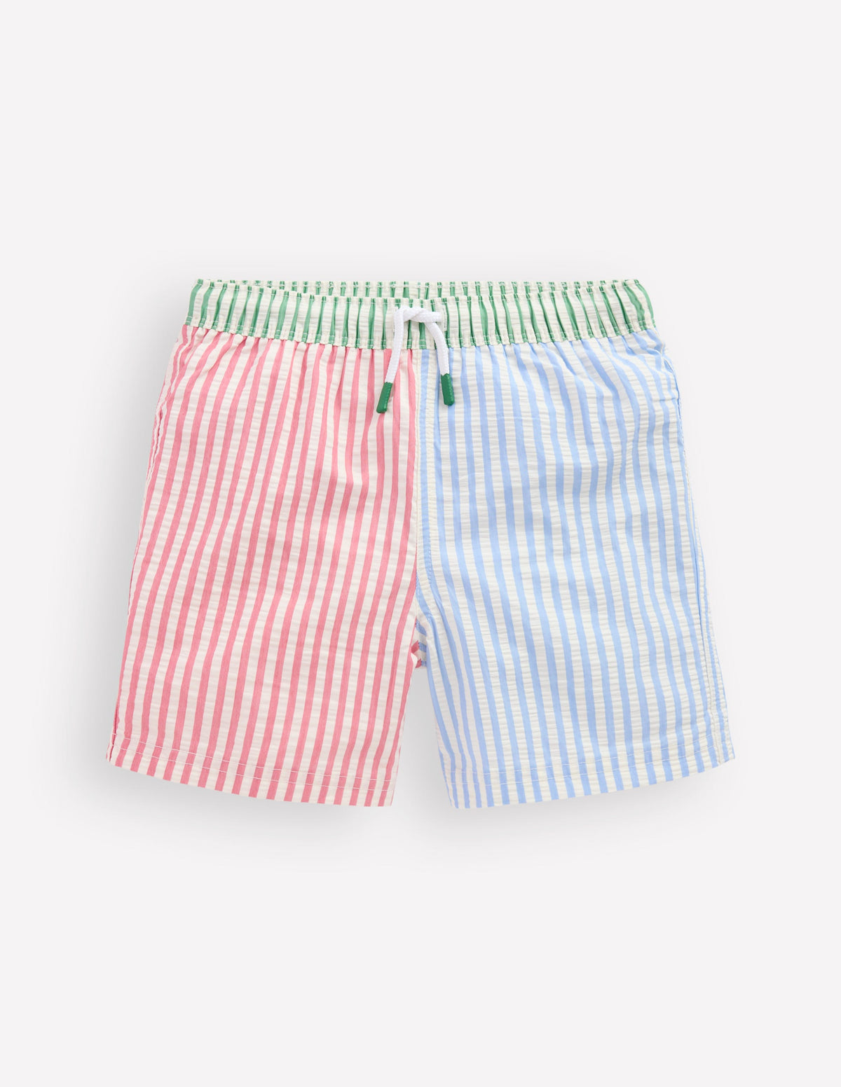 Badeshorts-Seersucker Streifen-1