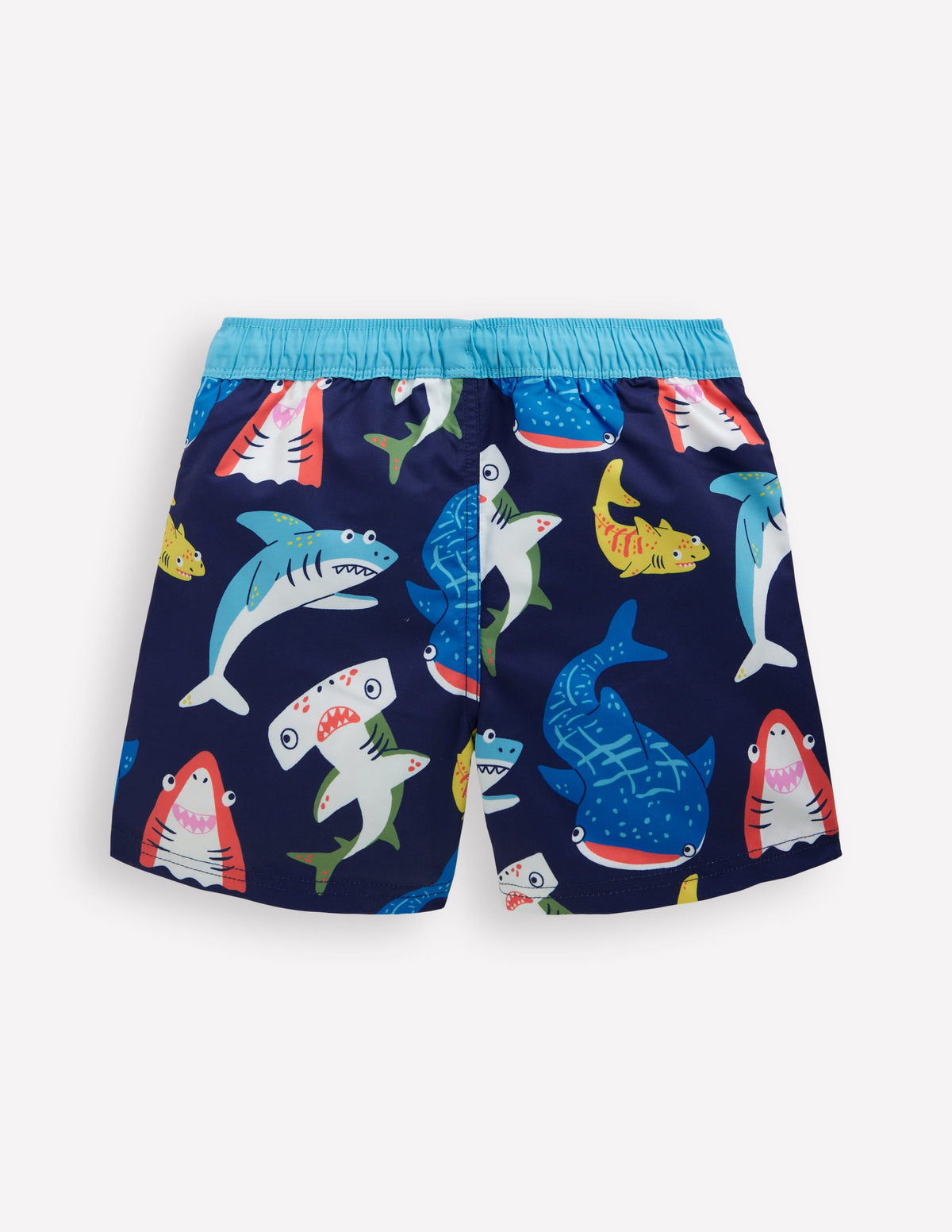 Badeshorts-Schuluniform-Navy, Haie - Image 2