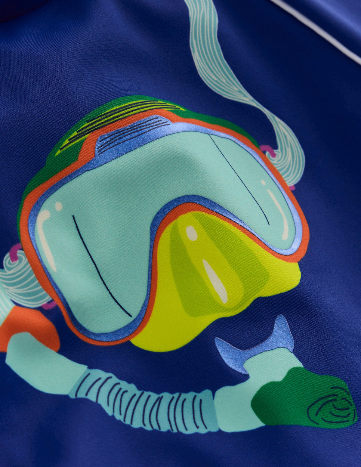 Lustiges Badeshirt mit Sonnenschutz-Saphirblau Schnorcheln - Image 3