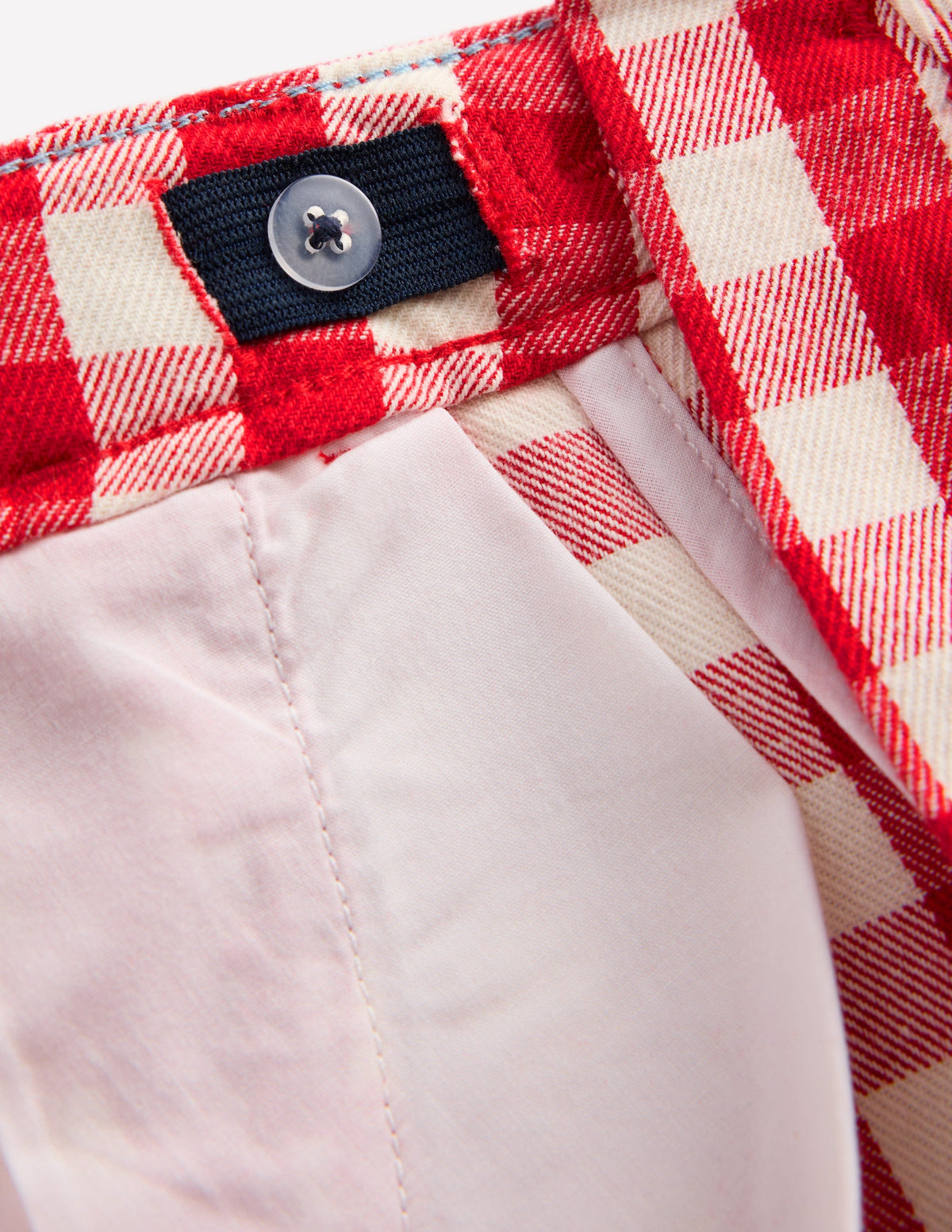 Elegante Shorts-Rot Vichy-4