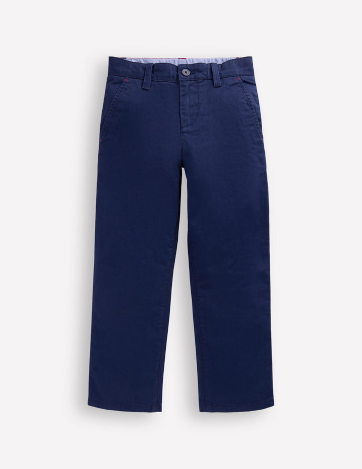 Pantalon chino classique-Bleu marine universitaire