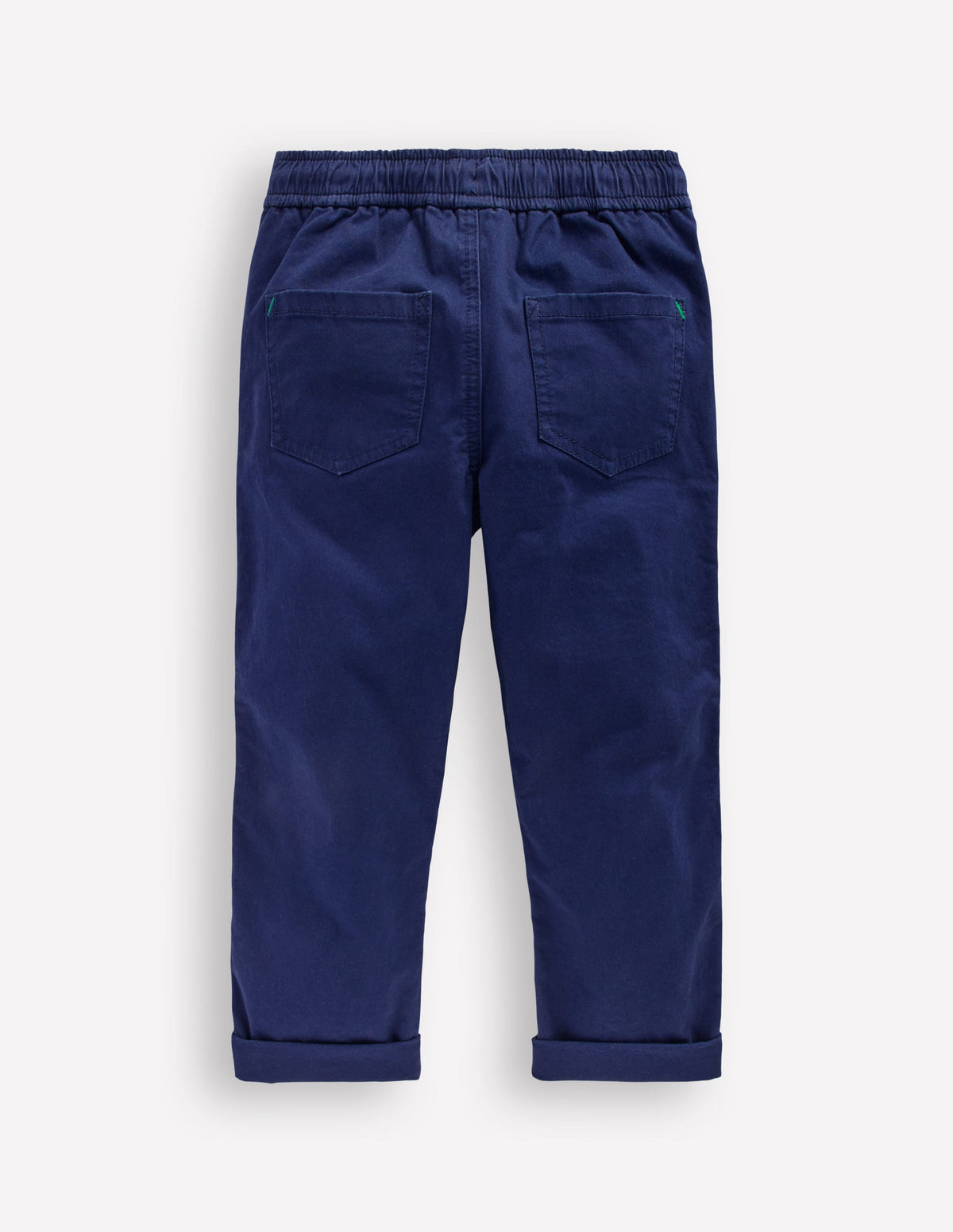 Slim Pull-on Trousers-College Navy - Image 4