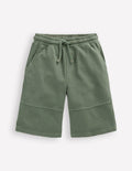 Stückgefärbte Bermudashorts-Flaschengrün