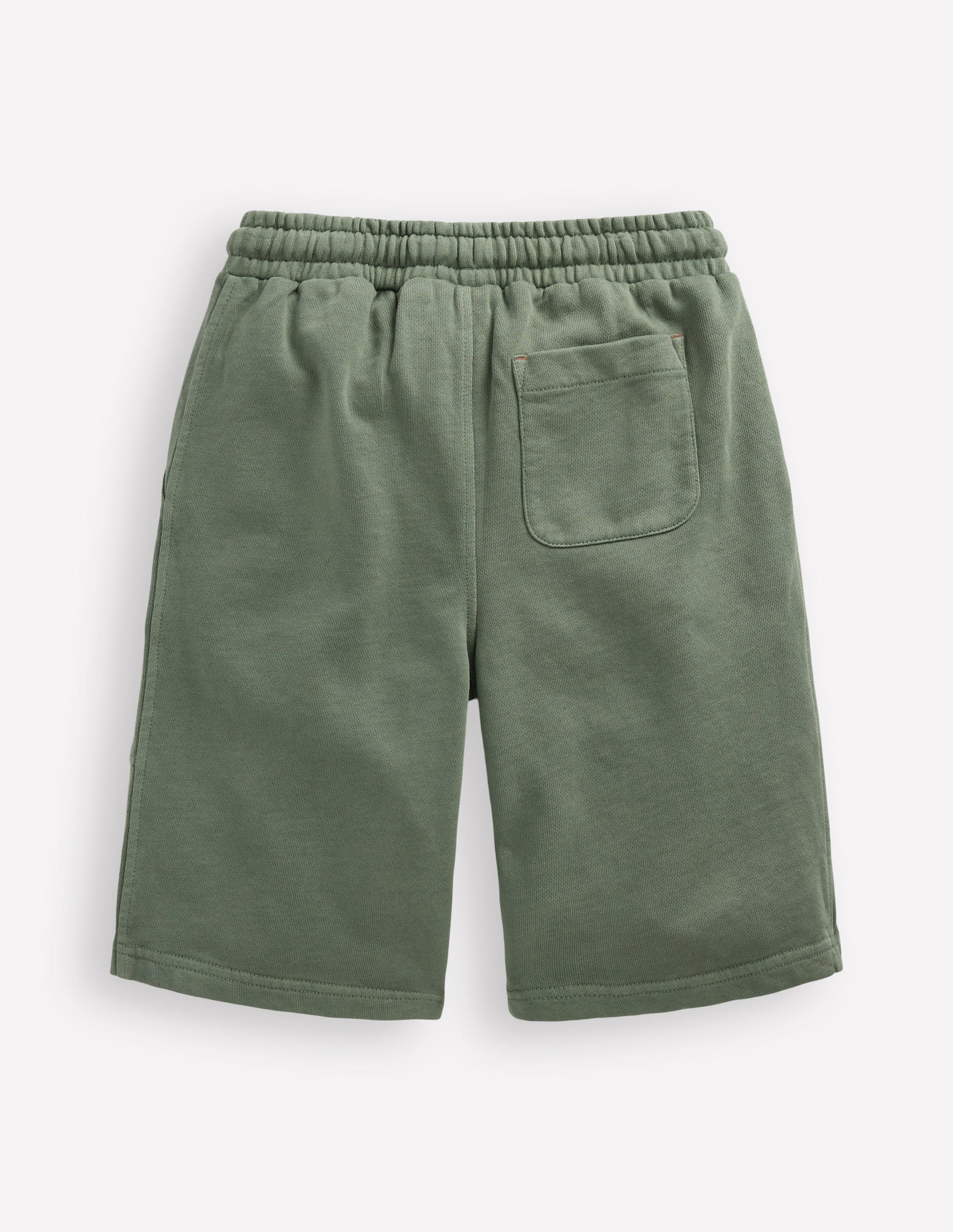 Stückgefärbte Bermudashorts-Flaschengrün-2