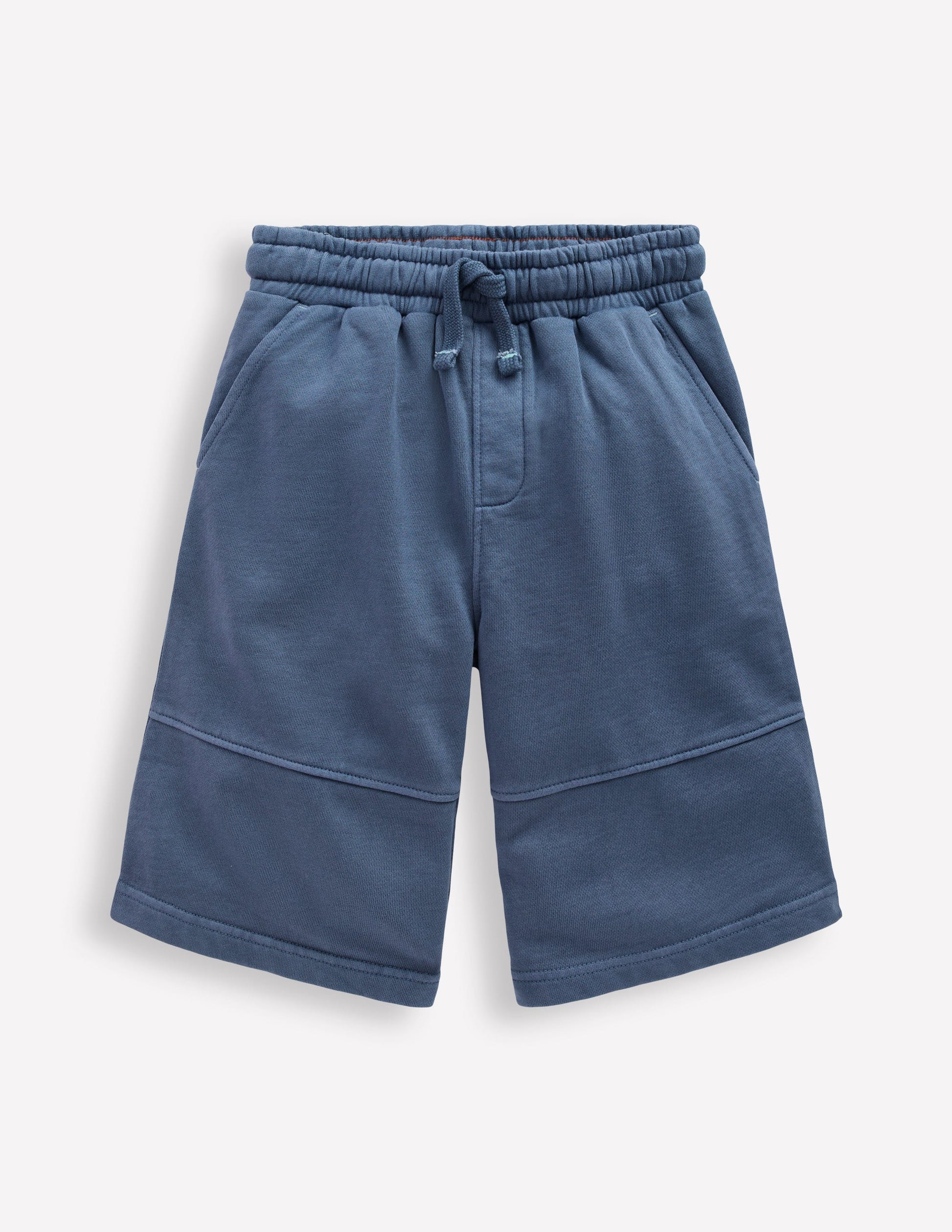 Stückgefärbte Bermudashorts-Marineblau-1