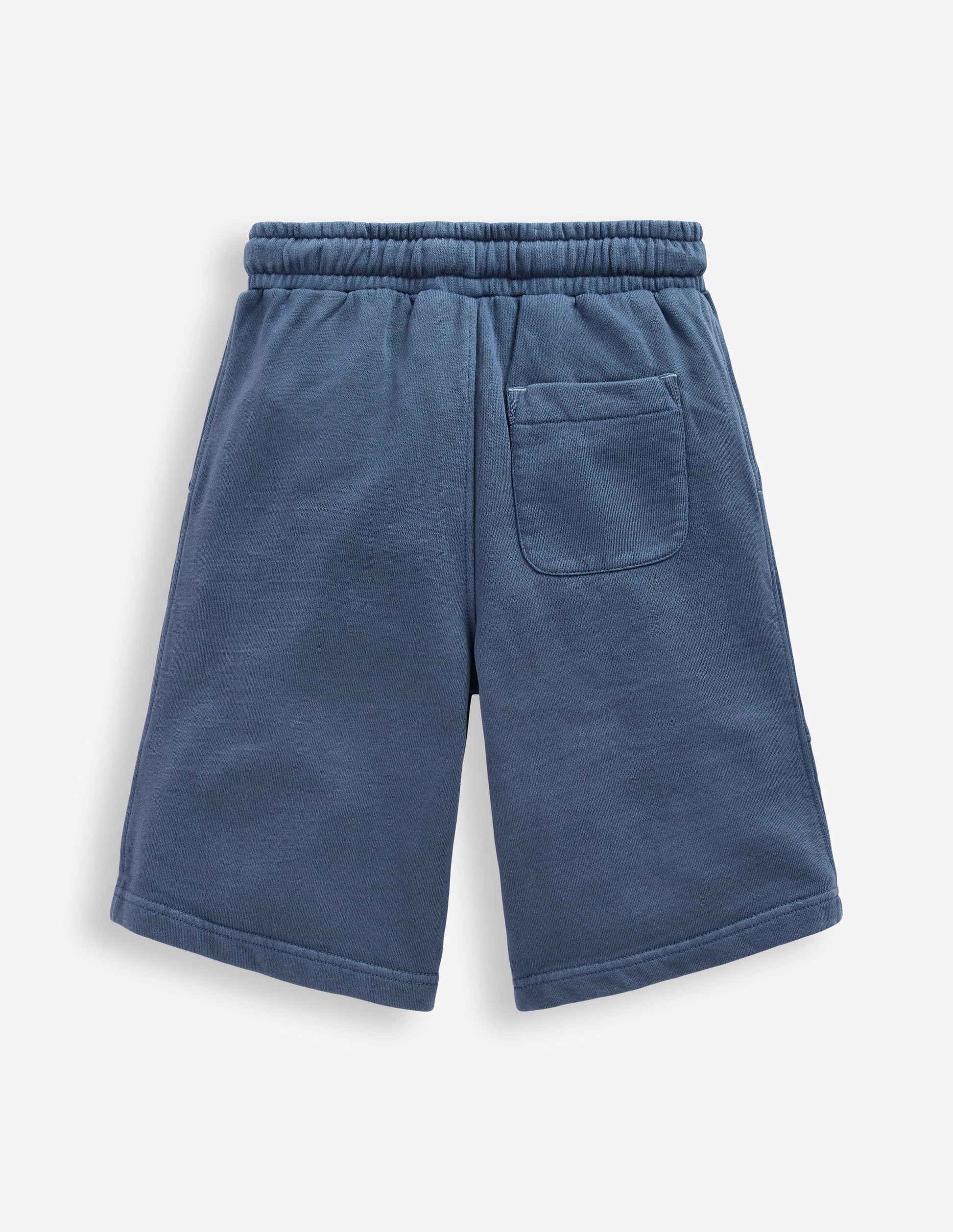 Stückgefärbte Bermudashorts-Marineblau-2