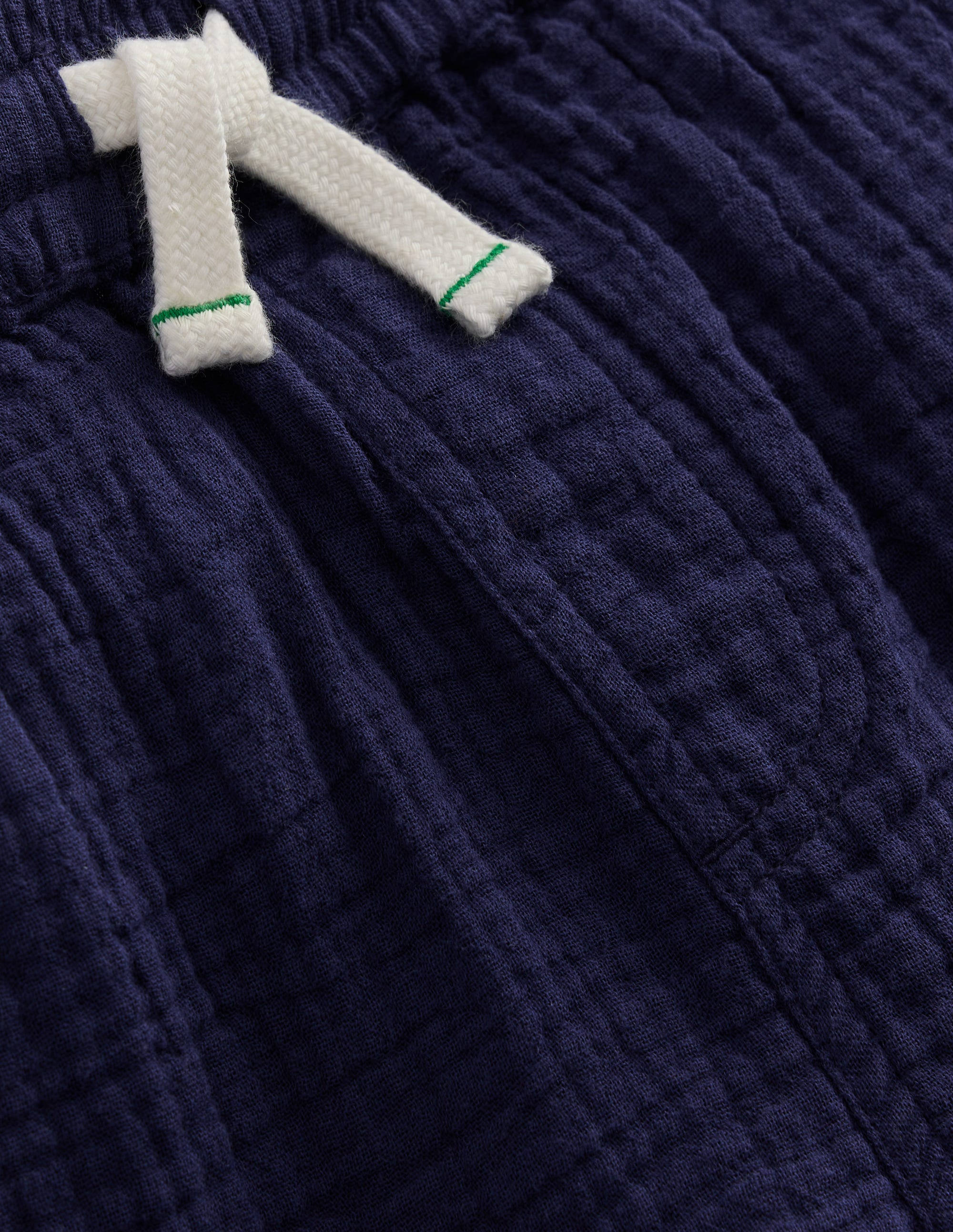 Doppeltuch-Shorts-Marineblau - Image 4
