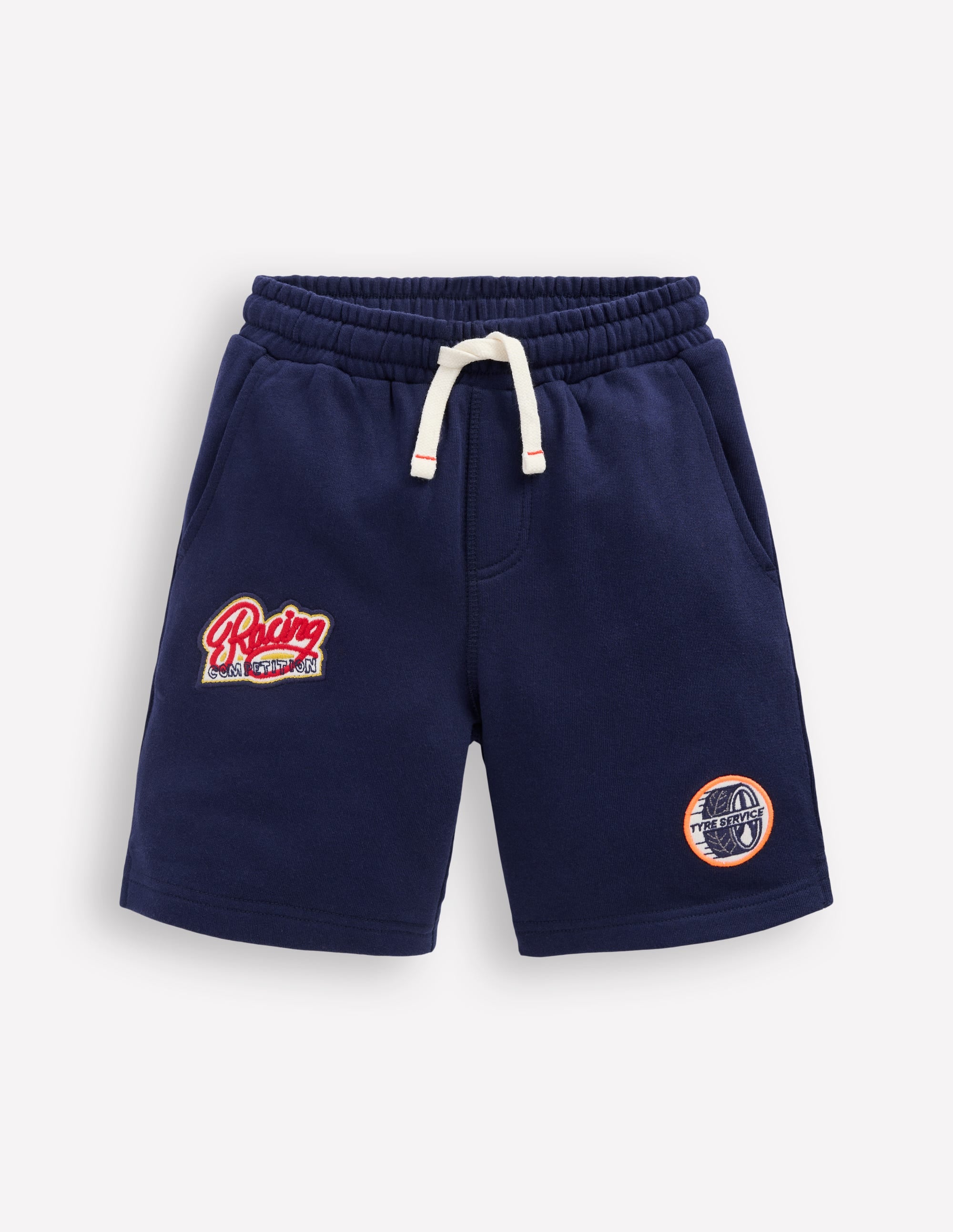 Shorts mit Superstitch-Aufnäher-Blau Sport - Image 1