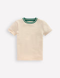 T-shirt semi-épais à manches courtes-Avoine chine
