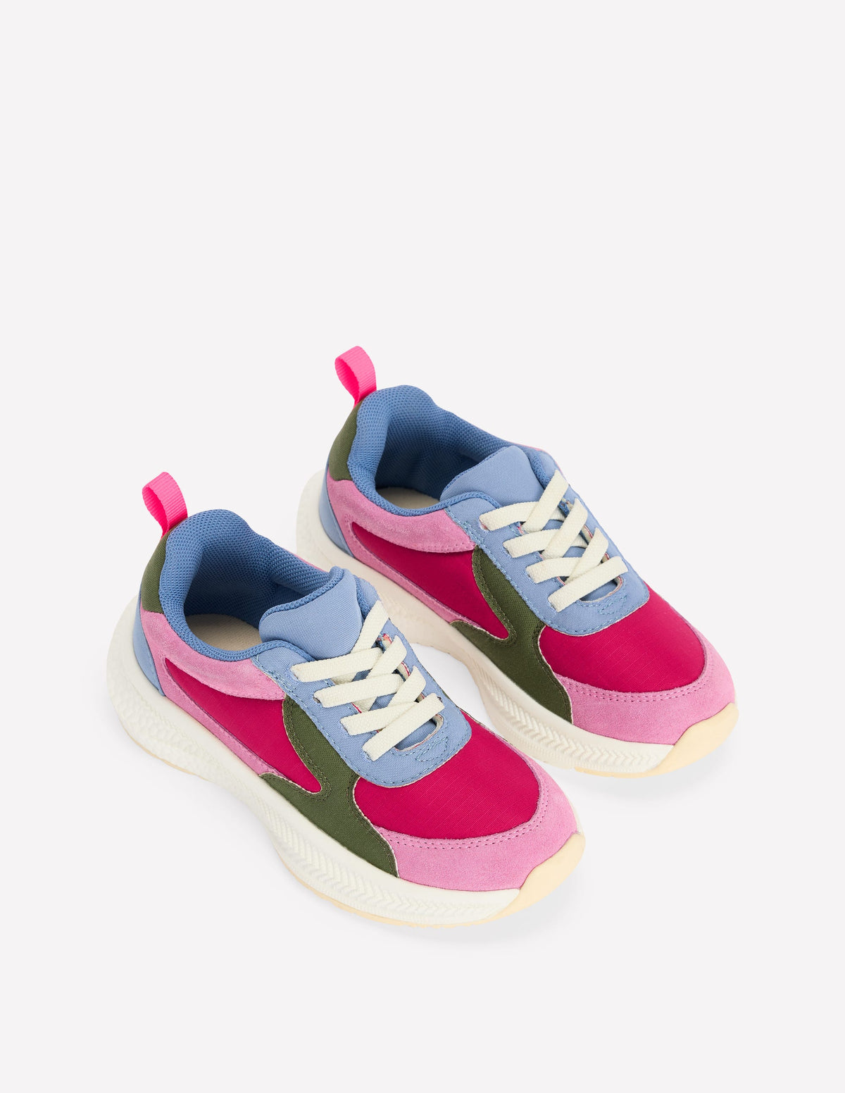 Sneaker mit breiter Sohle in Blockfarben-Bunt - Image 2