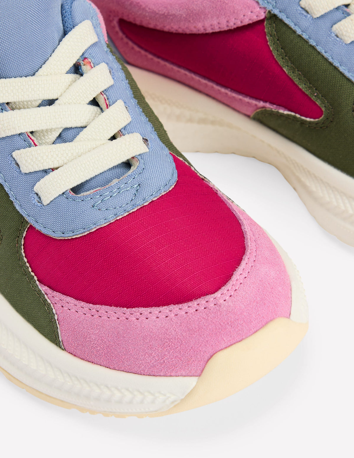 Sneaker mit breiter Sohle in Blockfarben-Bunt - Image 3