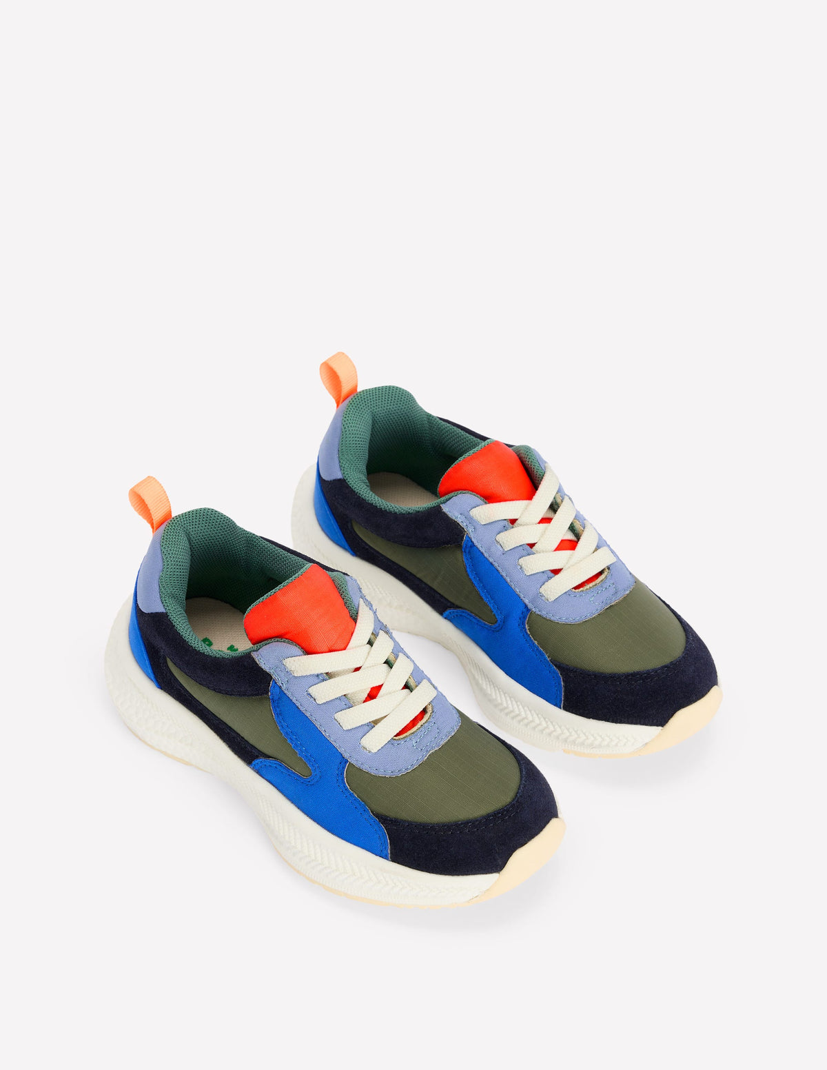 Sneaker mit breiter Sohle in Blockfarben-Blockfarben-2
