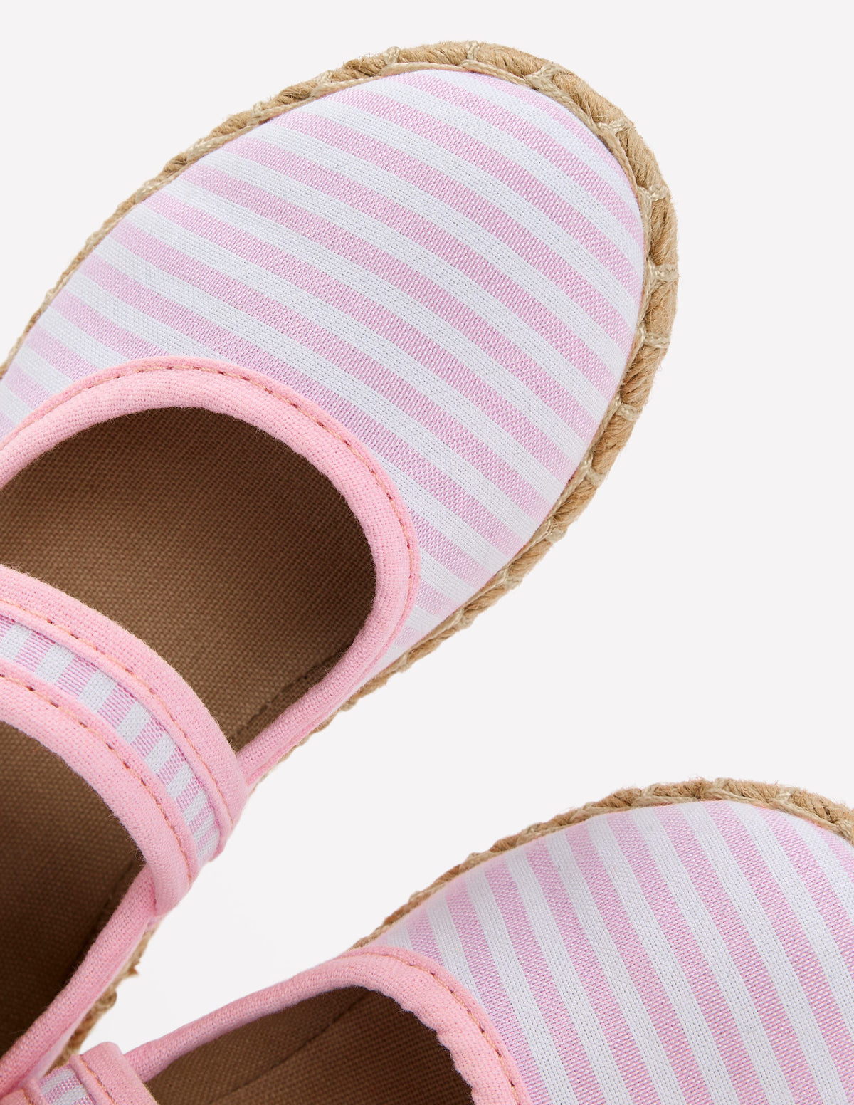 Espadrilles im Mary-Janes-Stil-Strandgrasnelke Drillich Streifen-3