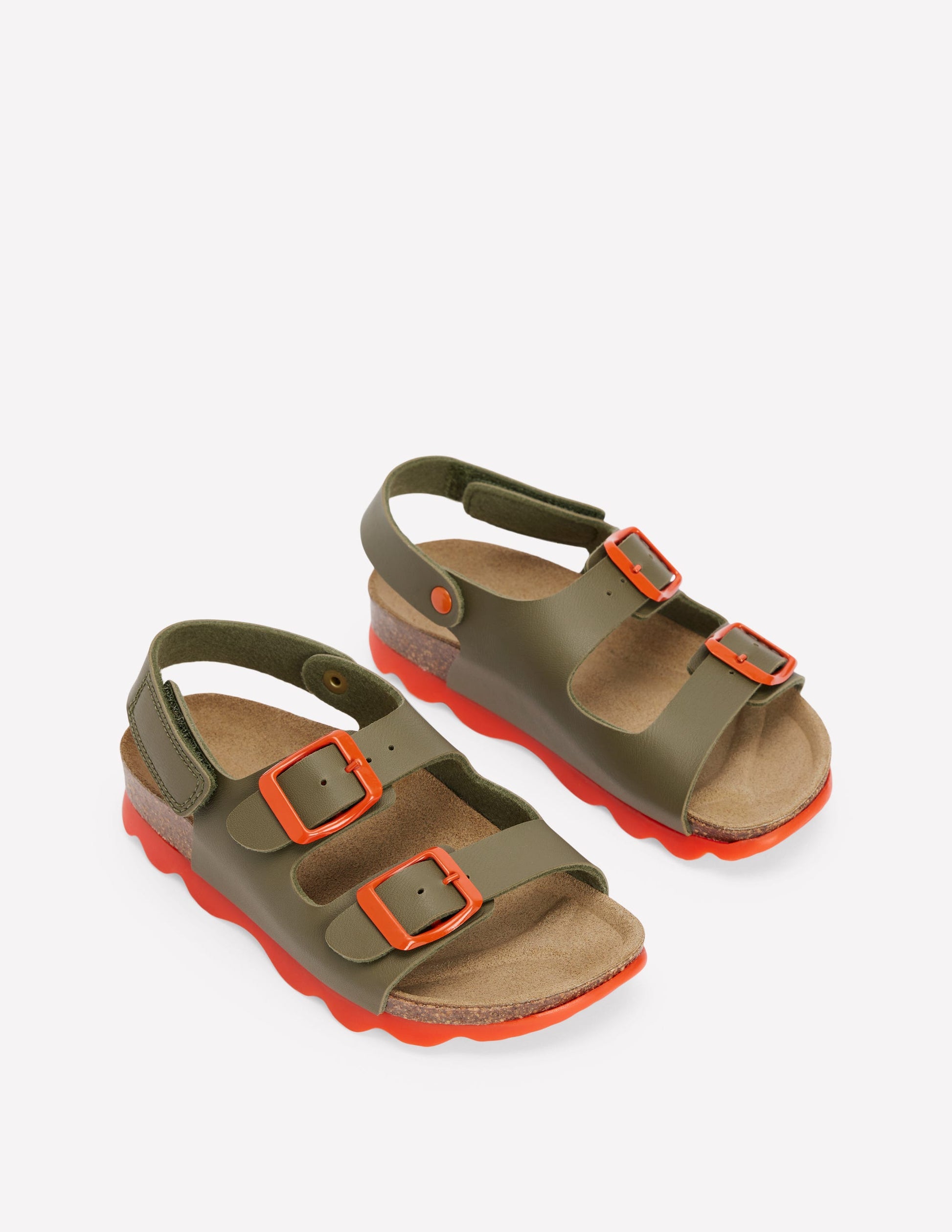 Sandalen in Blockfarben-GRÜN-1