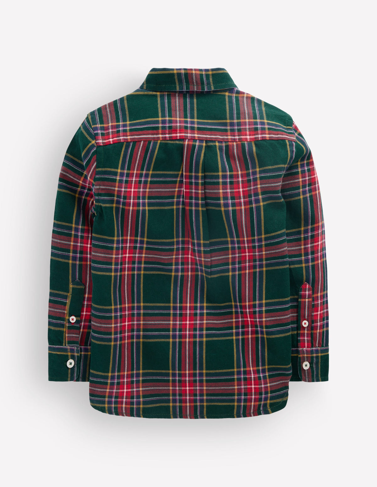 Chemise cosy à carreaux en coton-Carreaux vert foncé - Image 5