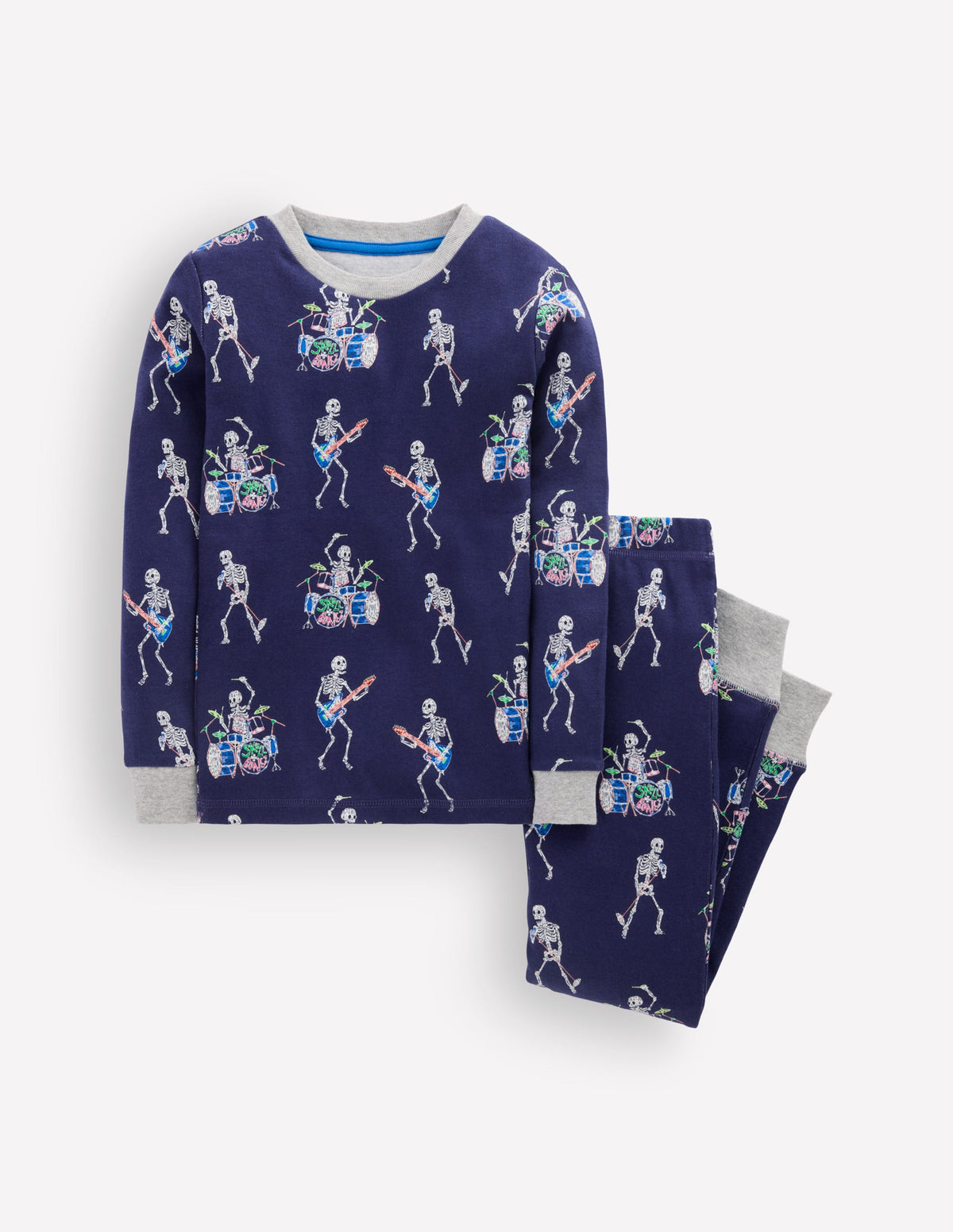 Pyjama phosphorescent douillet-Batteurs squelettes - Image 1