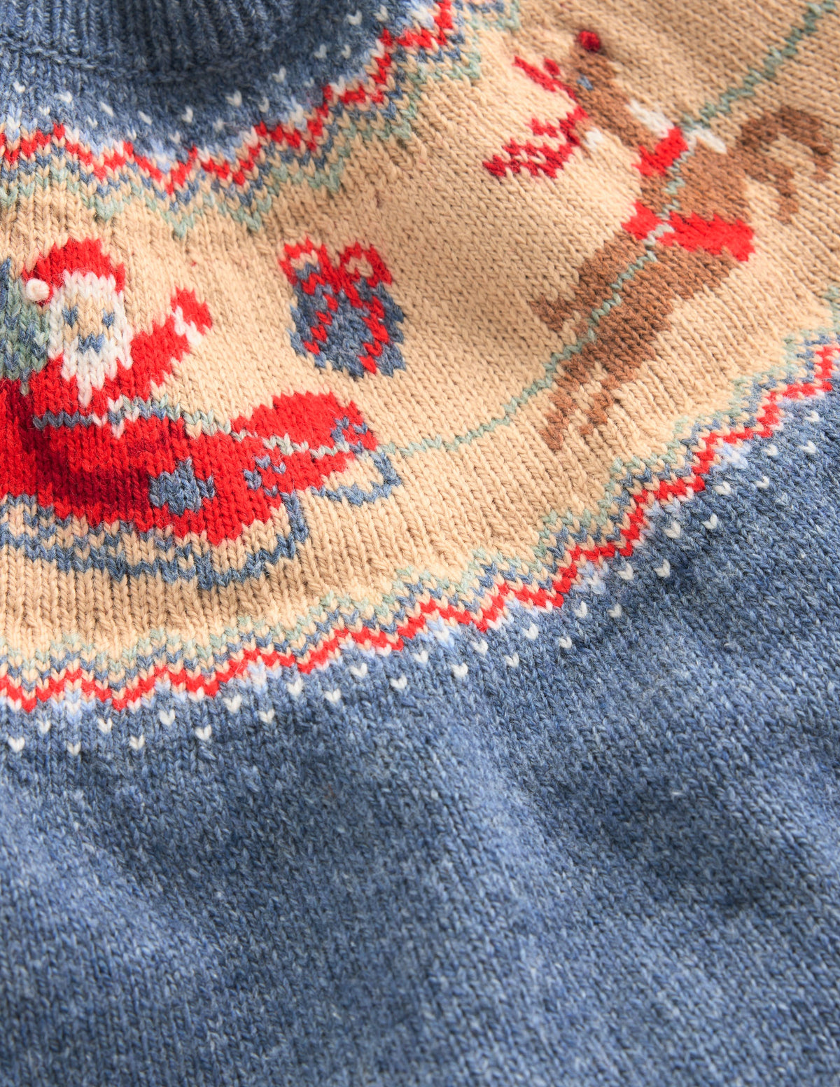 Fair-Isle-Pullover-Blau Meliert Postamt Am Nordpol-4