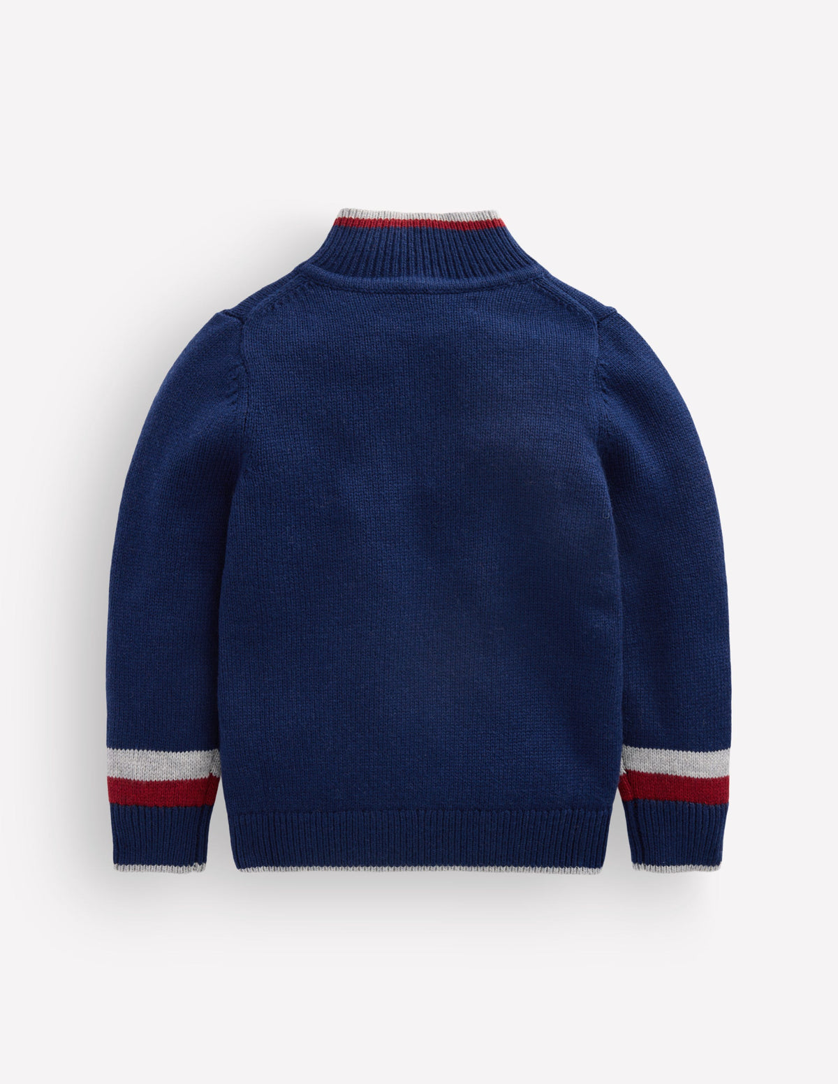 Klassischer Pullover mit halblangem Reißverschluss-Marineblau - Image 2