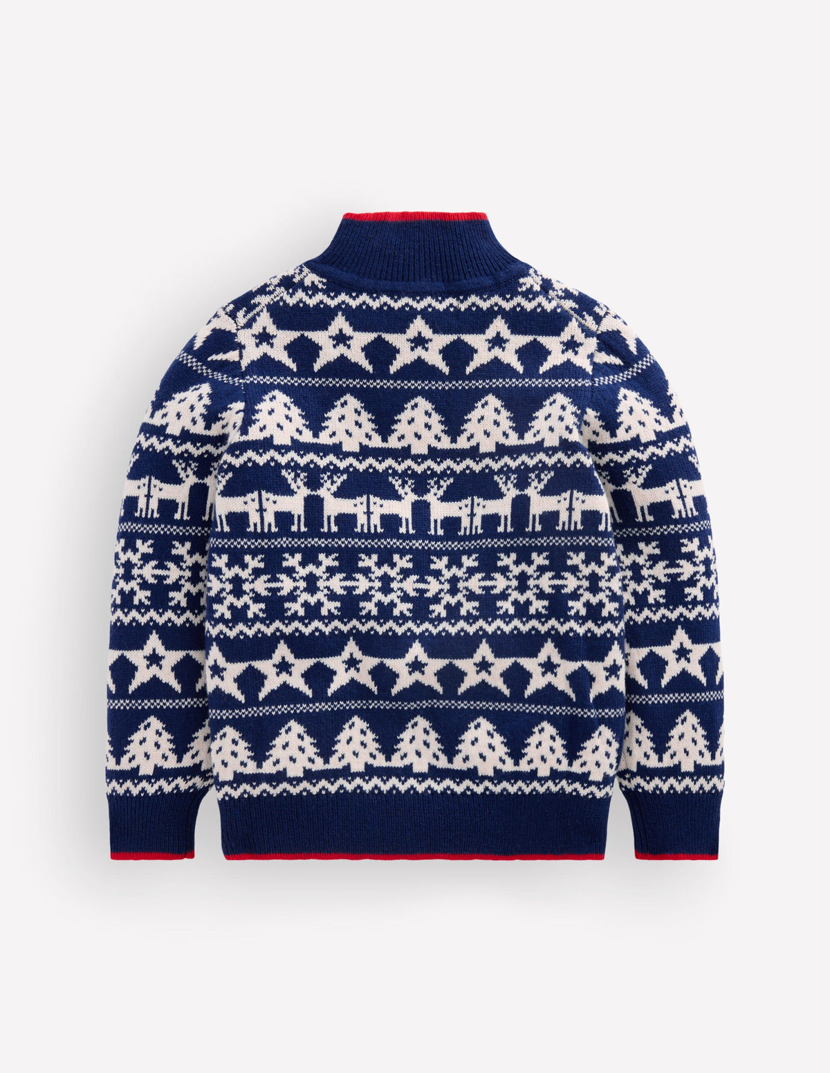 Klassischer Pullover mit halblangem Reißverschluss-Festlich-2