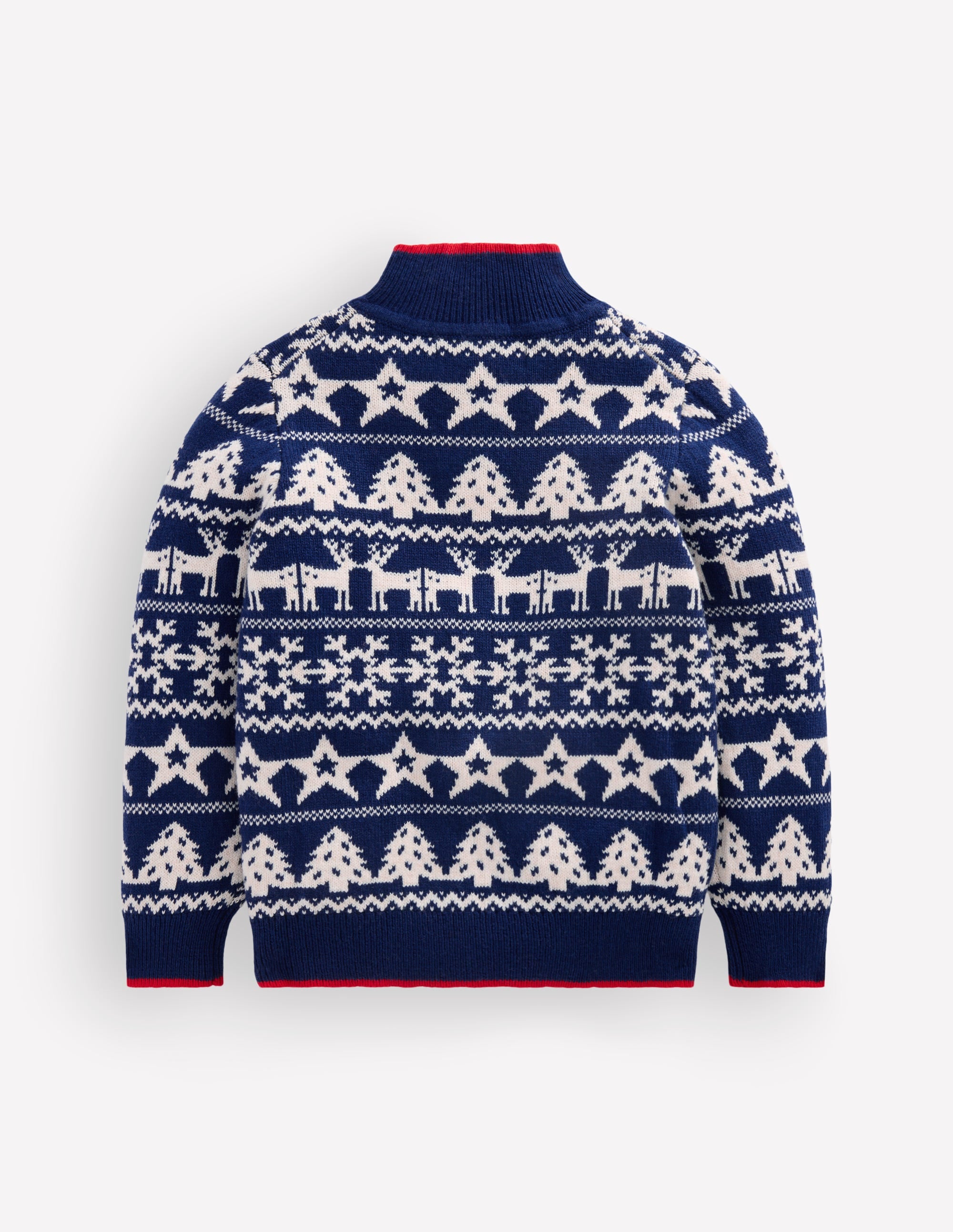 Klassischer Pullover mit halblangem Reißverschluss-Festlich - Image 2