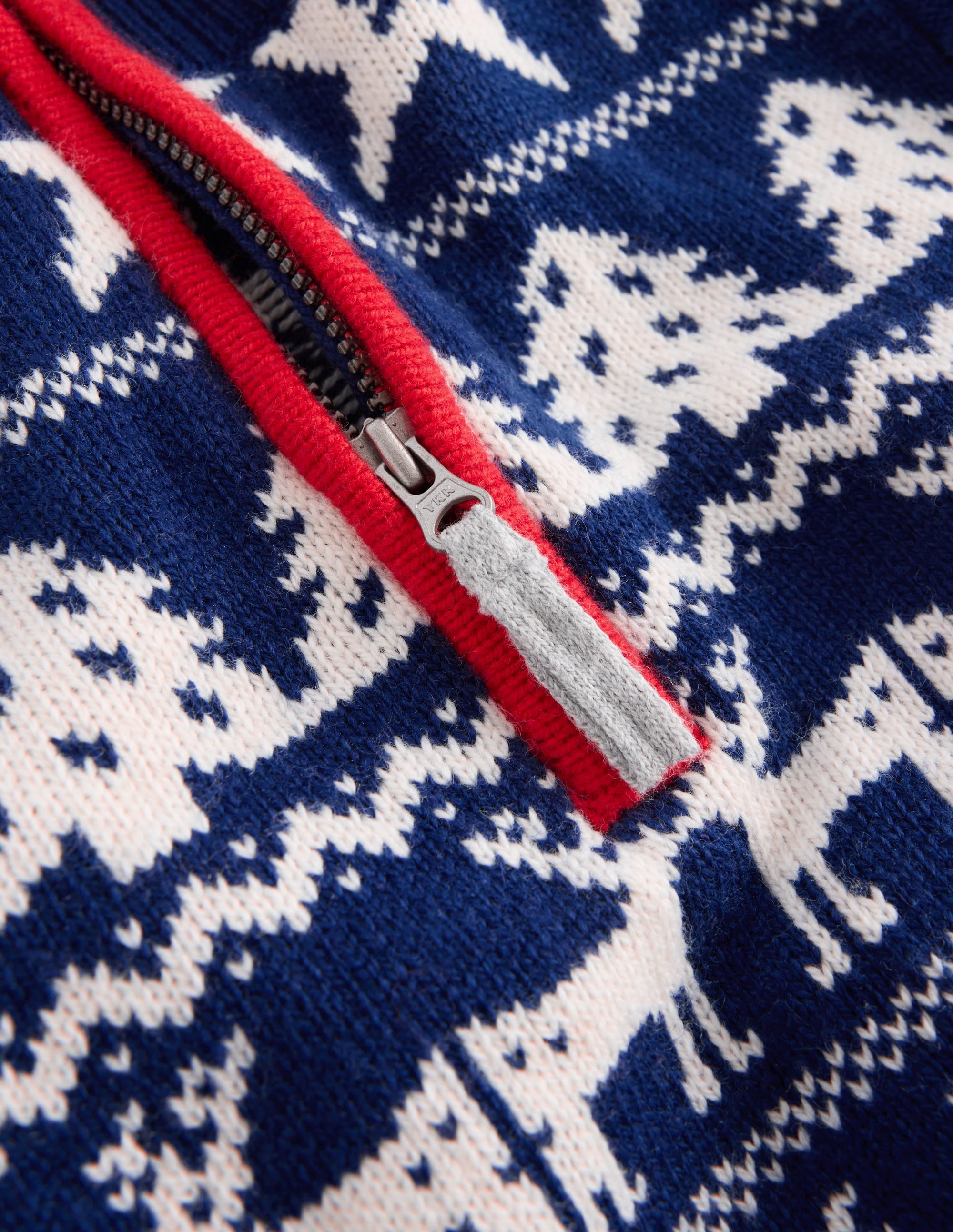 Klassischer Pullover mit halblangem Reißverschluss-Festlich - Image 3
