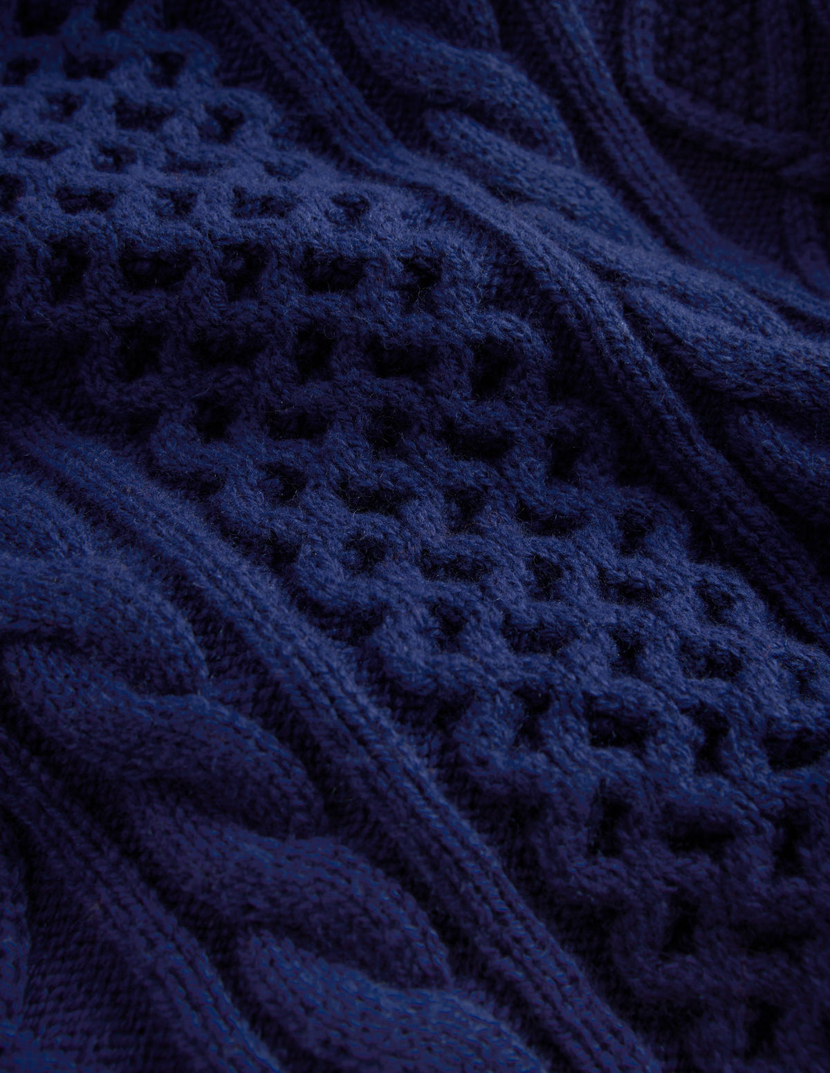 Klassischer Pullover mit Zopfmuster-Schuluniform-Marineblau - Image 3