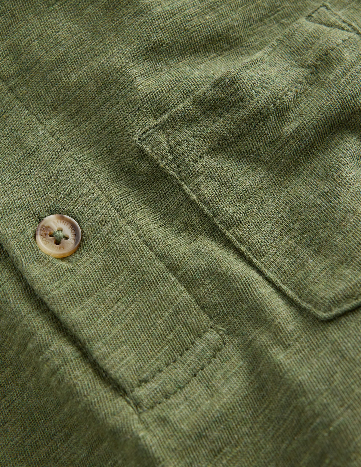 Polo flammé à manches longues-Vert chiné - Image 3