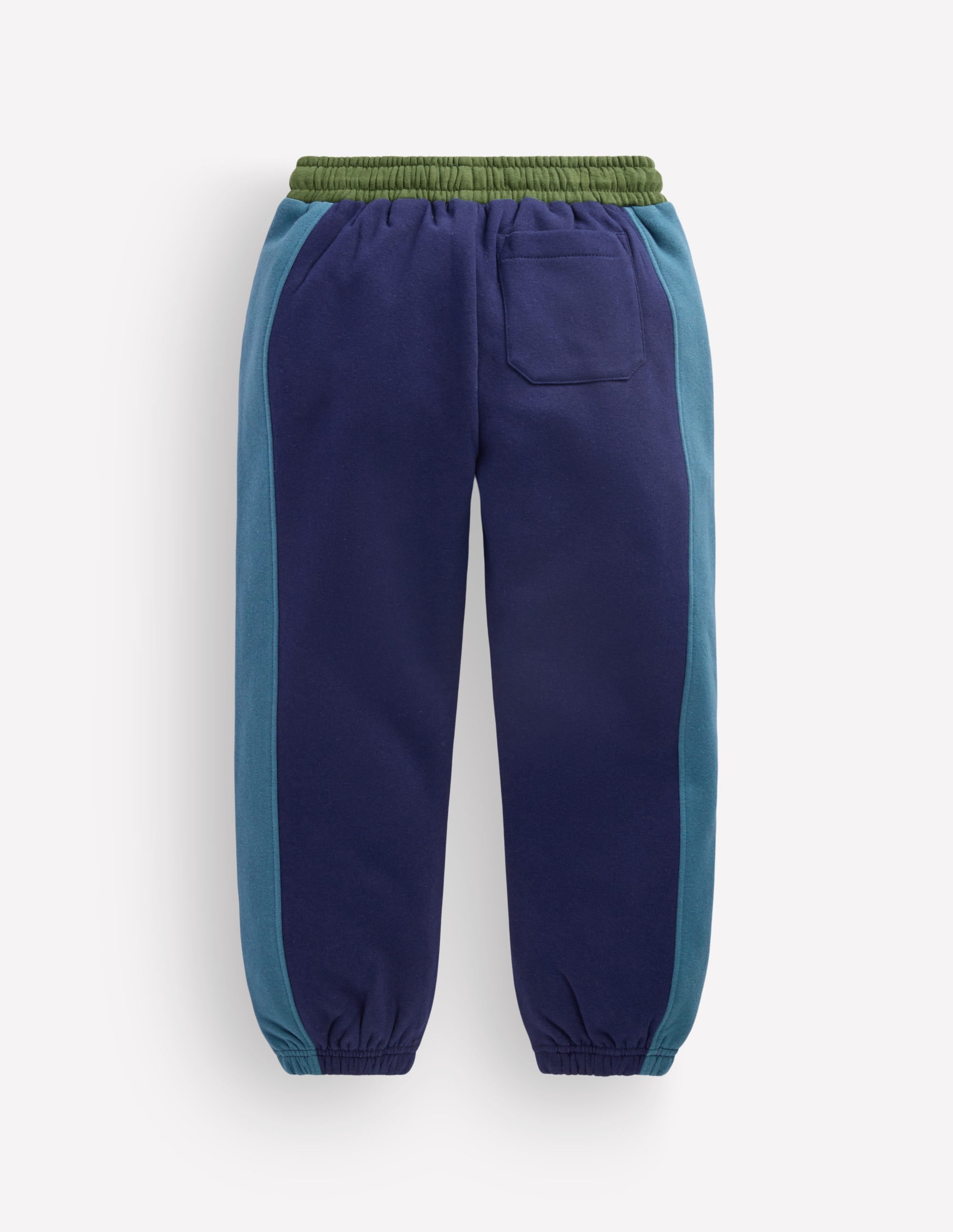Jogginghose in Blockfarben mit Bündchen-Graublau - Image 2
