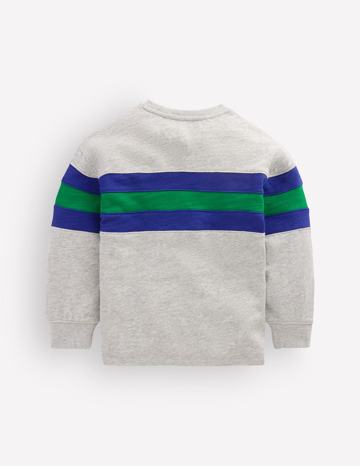 Lässiges, mittelschweres Langarmshirt-Grau Meliert - Image 2