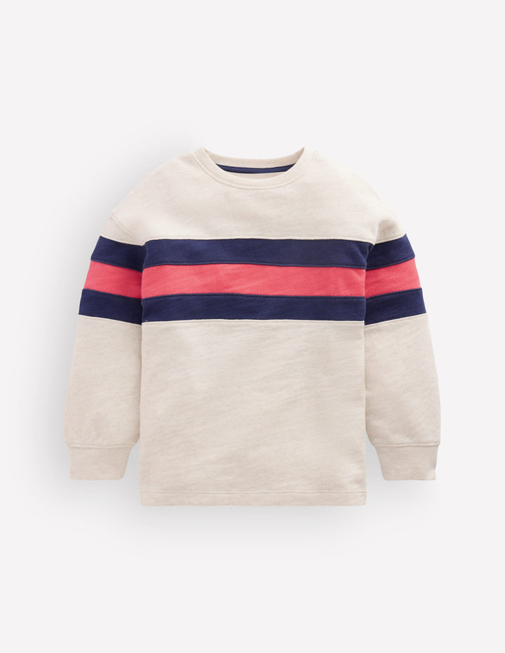 T-shirt semi-épais décontracté-Avoine