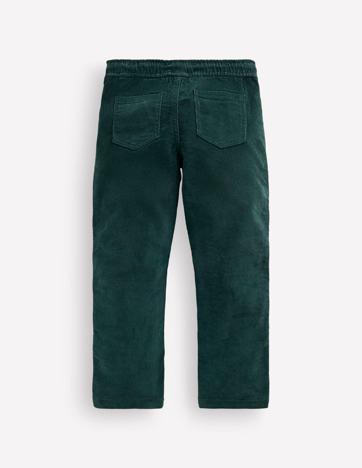 Schmal geschnittene Hose zum Hineinschlüpfen-Dunkelgrün Cord - Image 2