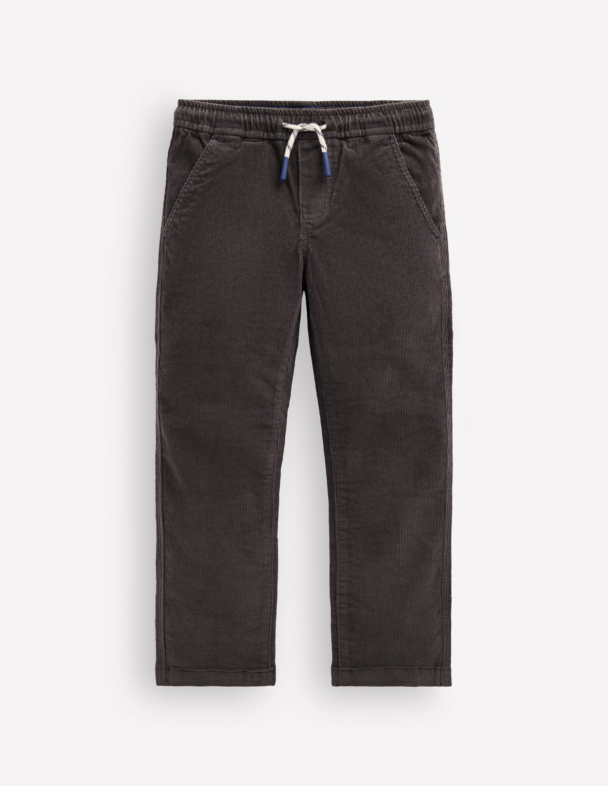 Schmal geschnittene Hose zum Hineinschlüpfen-Grau Cord - Image 1