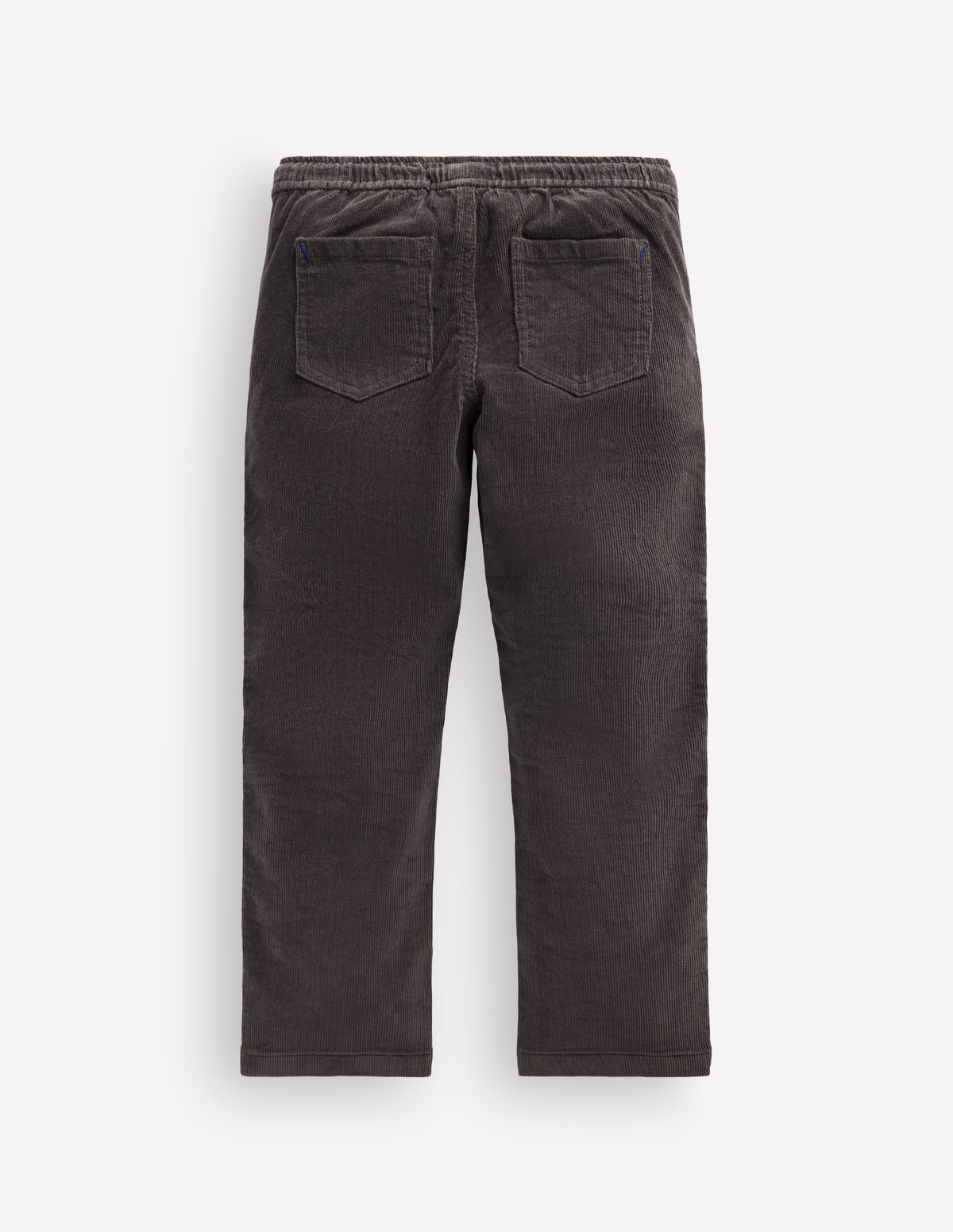 Schmal geschnittene Hose zum Hineinschlüpfen-Grau Cord-2