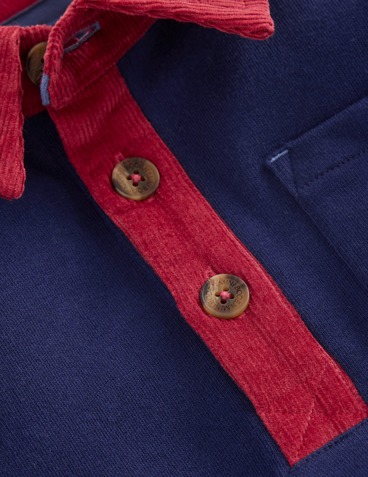 Sweatshirt mit elegantem Kragen-Schuluniform-Marineblau-3