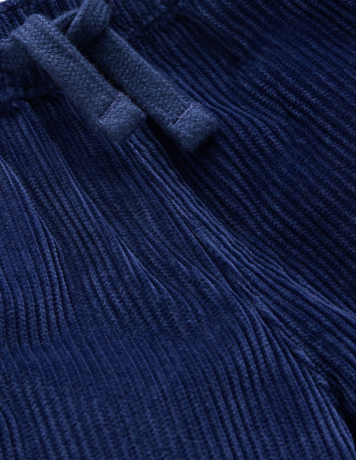 Lässige Cordhose mit geradem Bein-Marineblau - Image 3