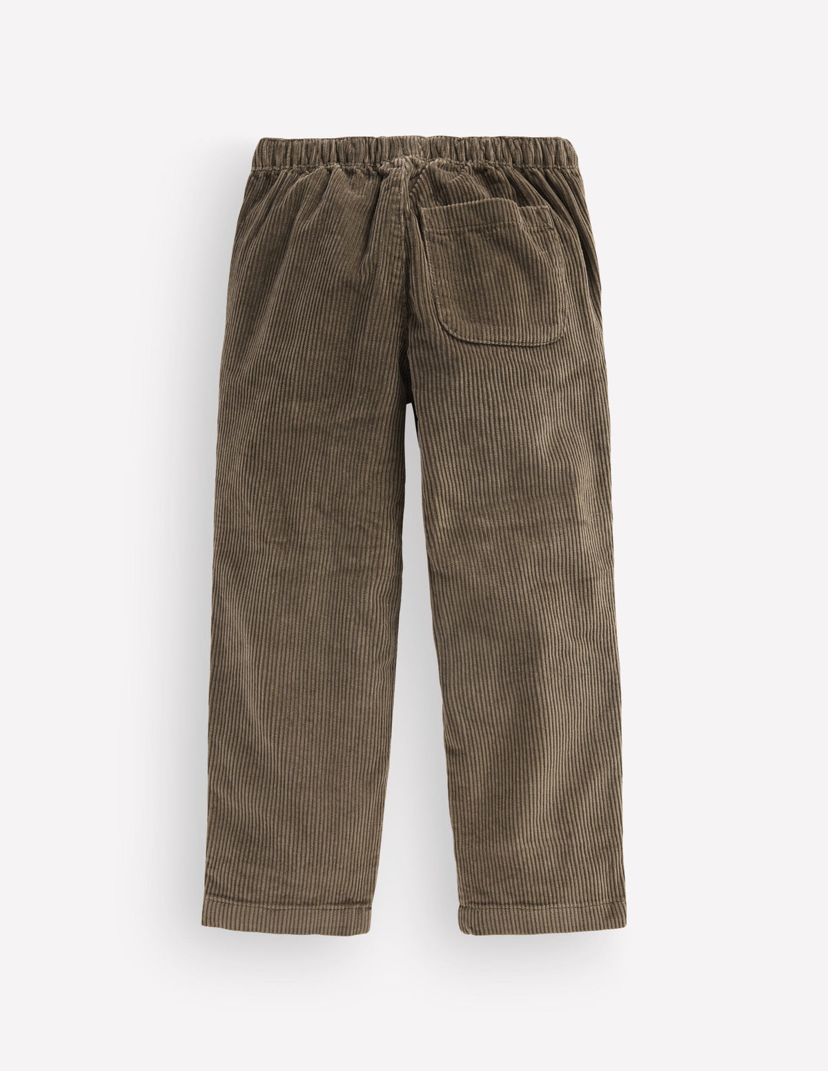Lässige Cordhose mit geradem Bein-Cordhose mit Gummizug-4